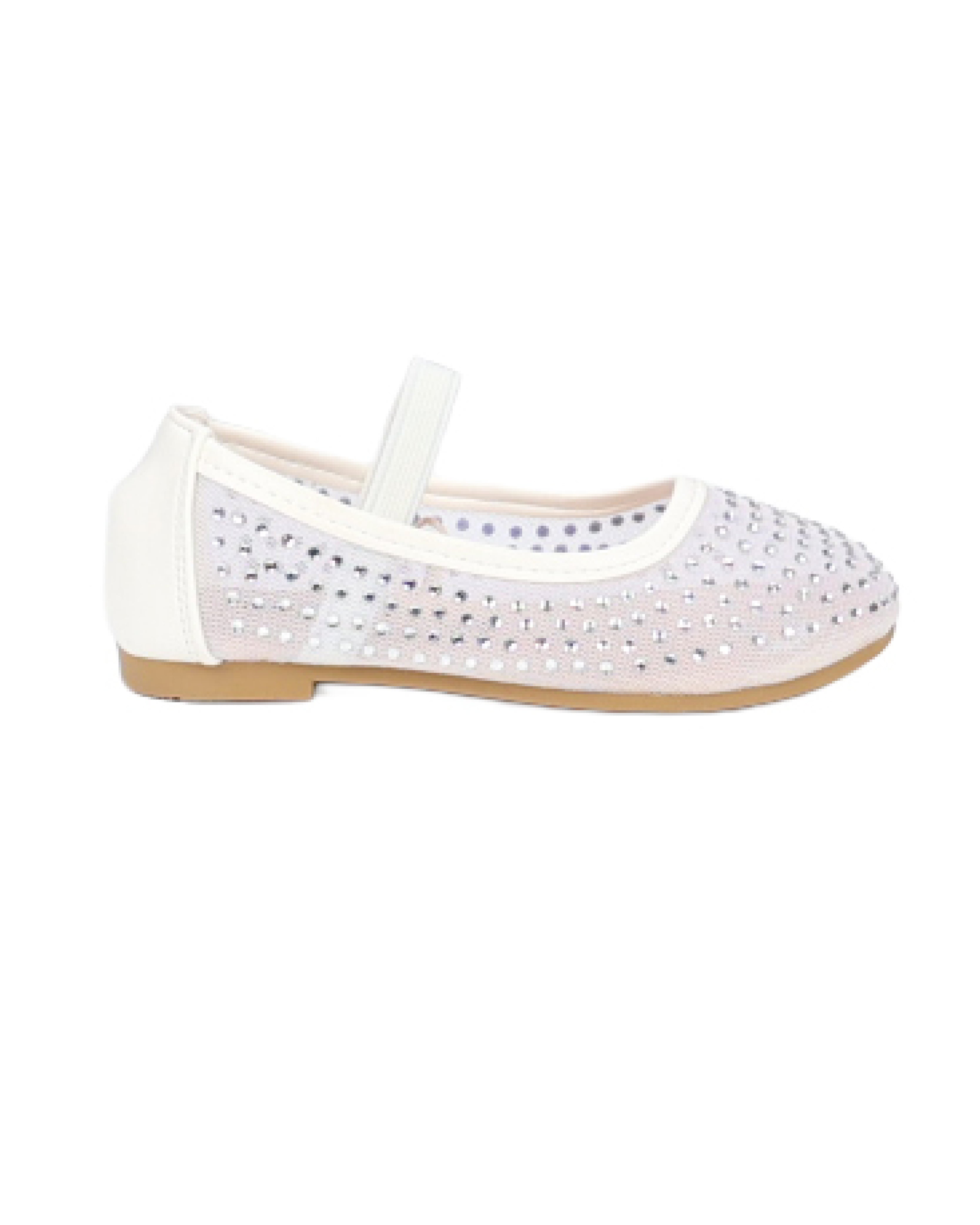 Girls Rhinestone Embellished Pumps