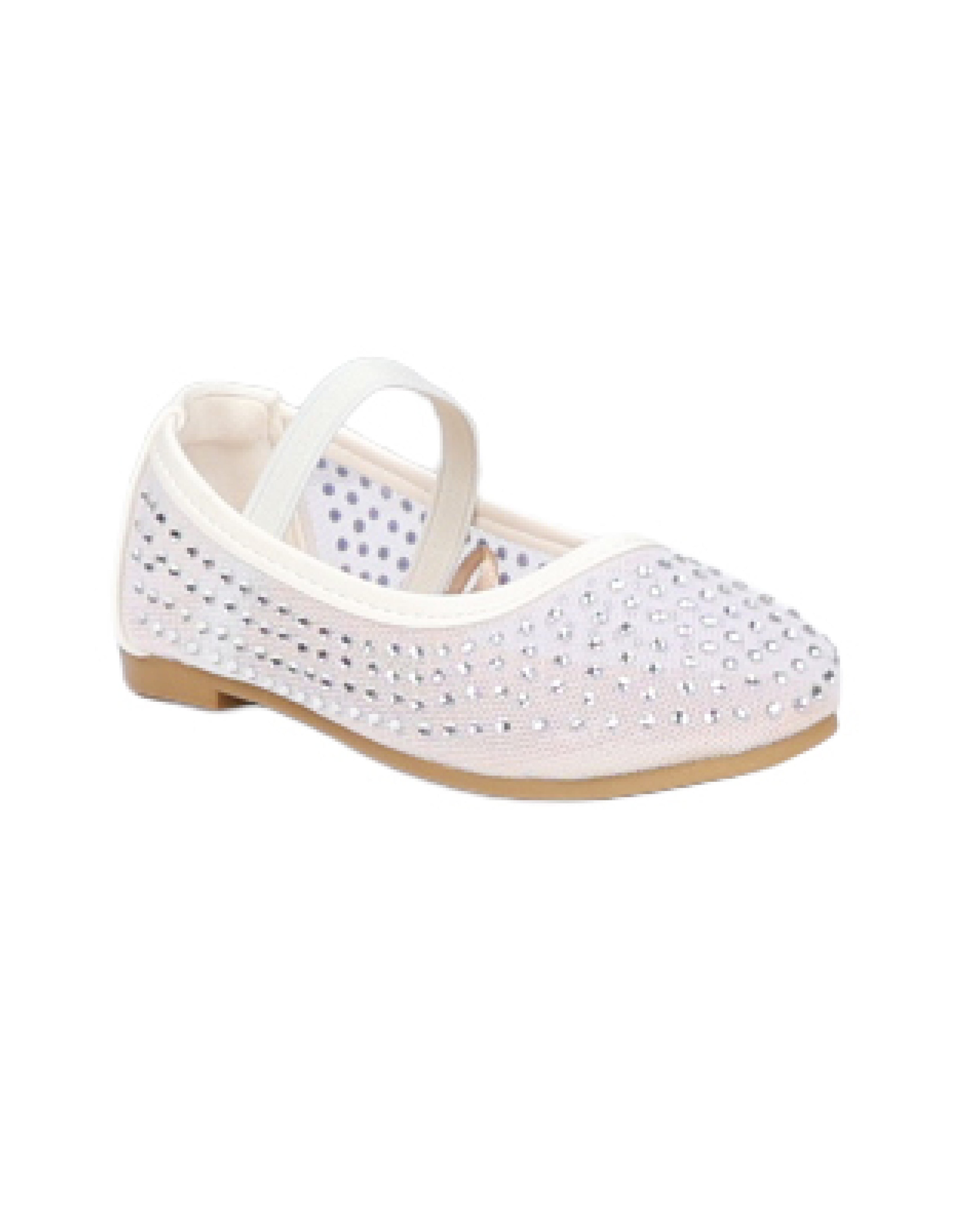 Girls Rhinestone Embellished Pumps