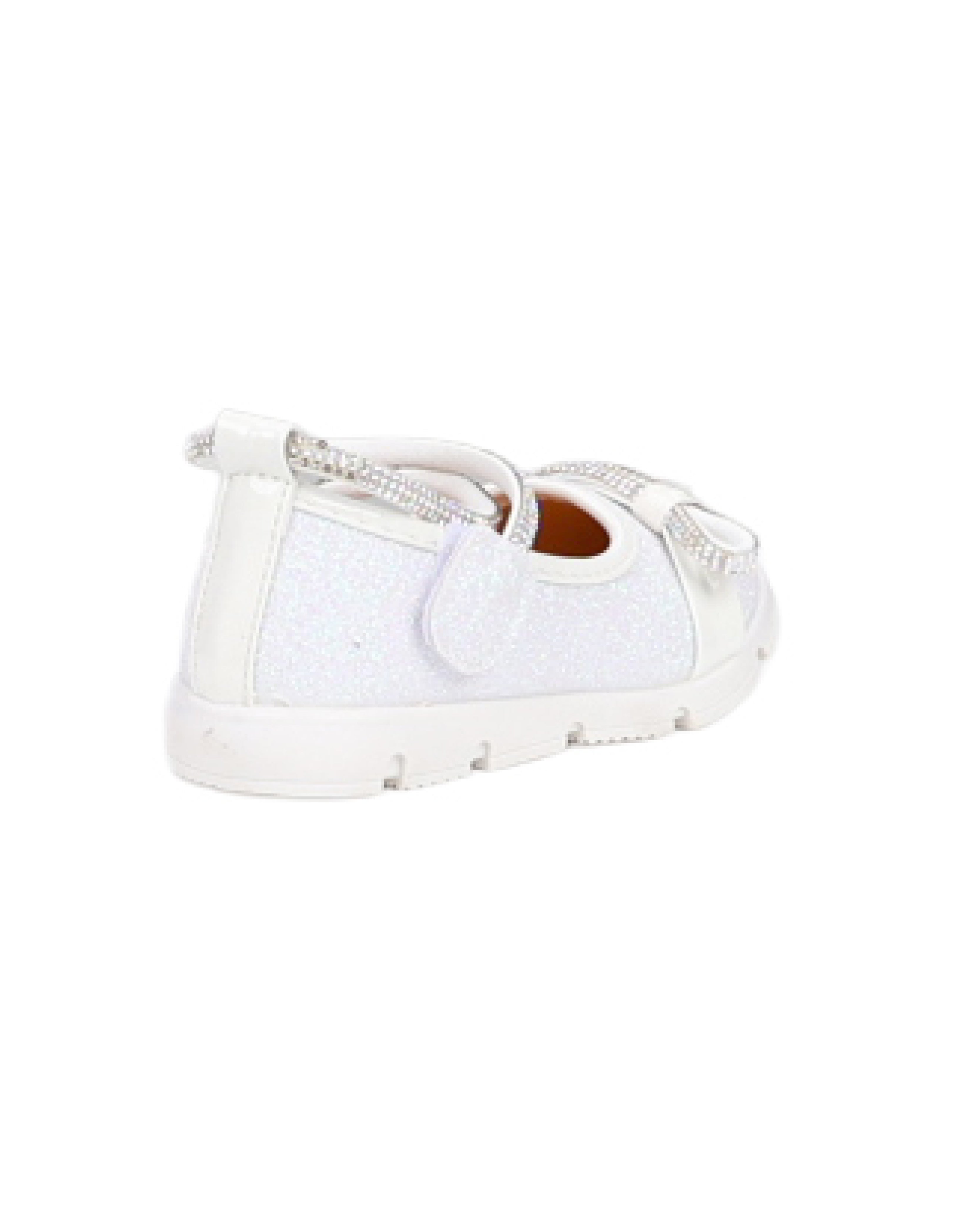 Small Girls Glitter Pump with Diamante Straps