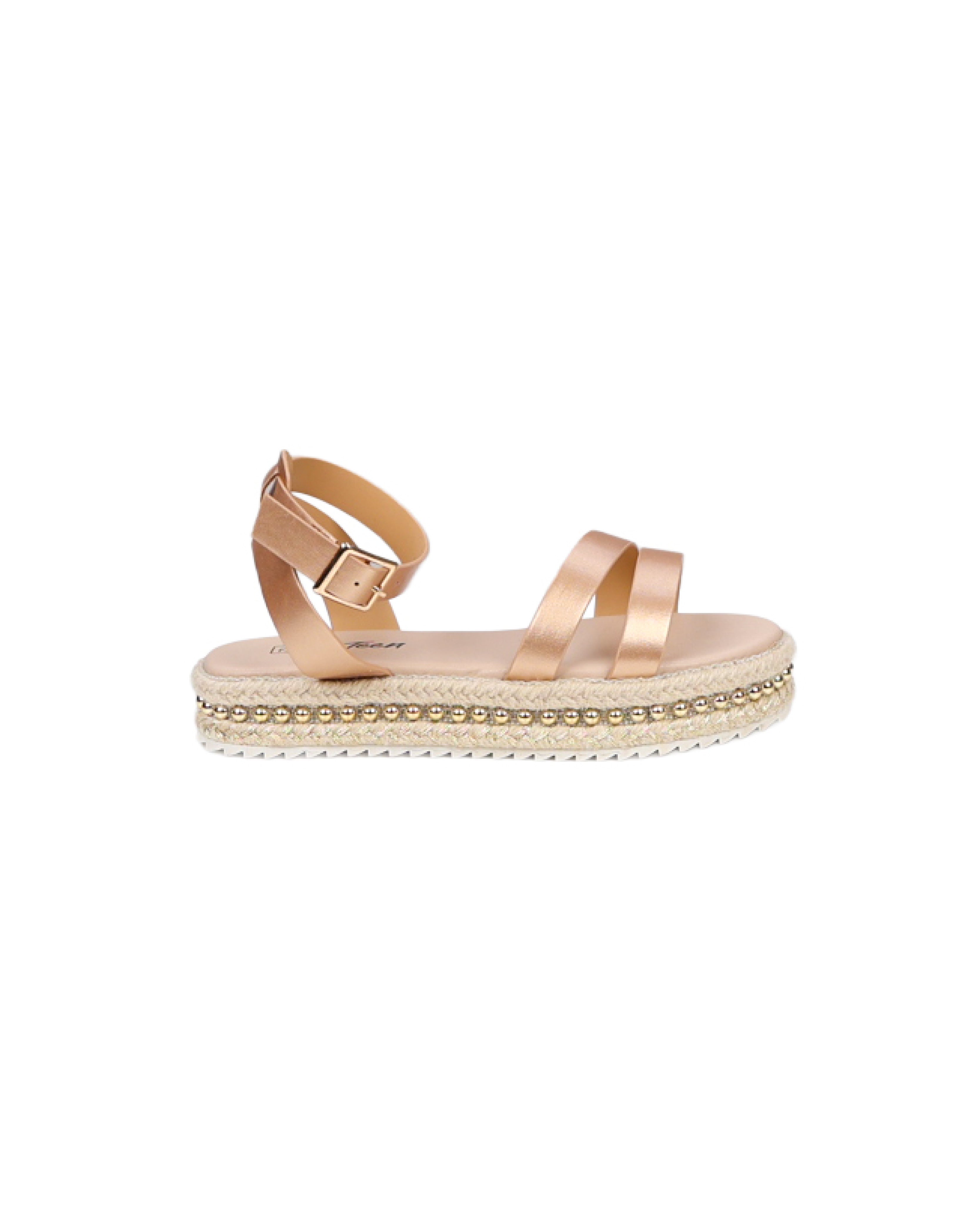 Girls Double Band Espadrille Ankle Strap Sandal