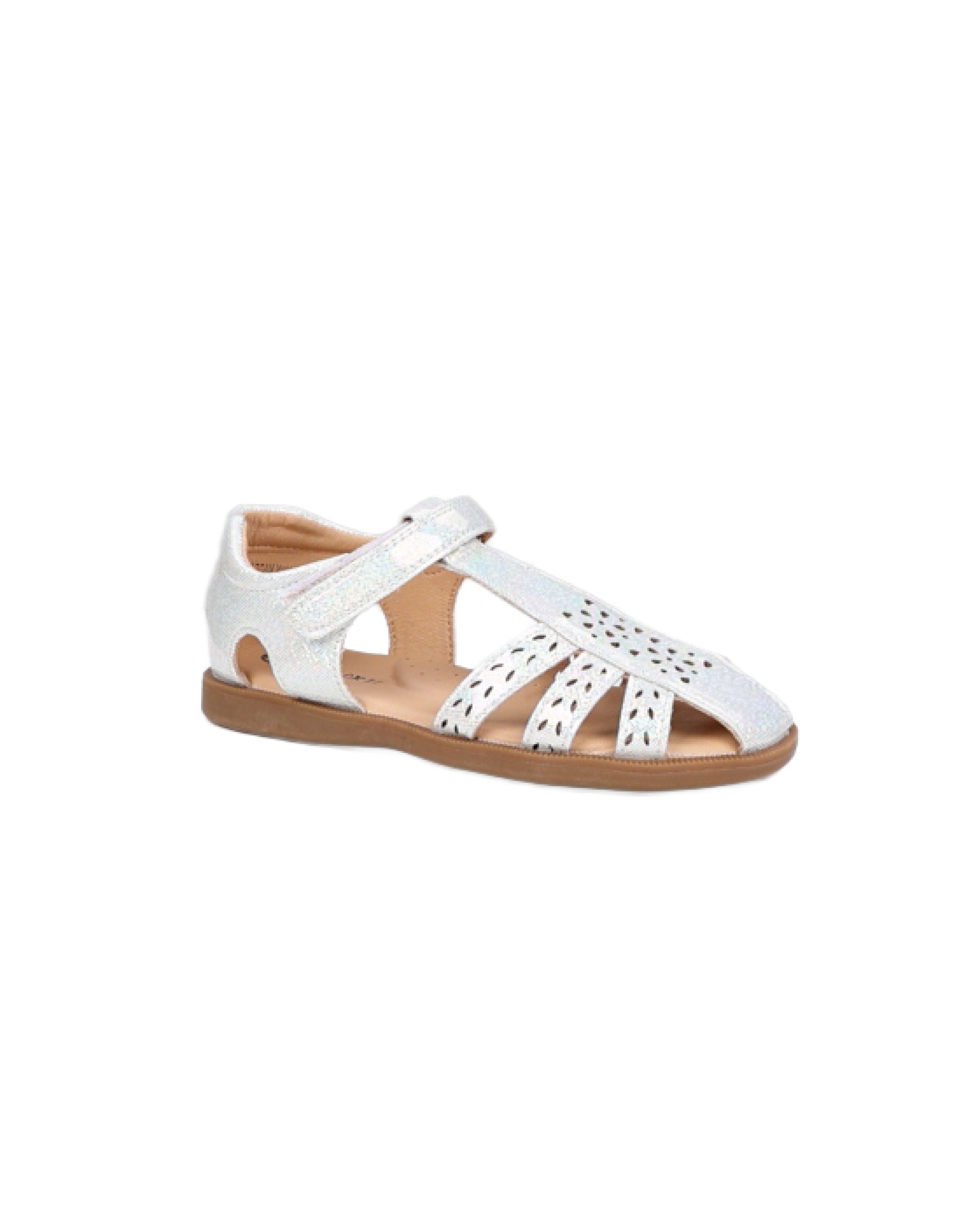 Girls Laser Cut Detail Fisherman Sandal