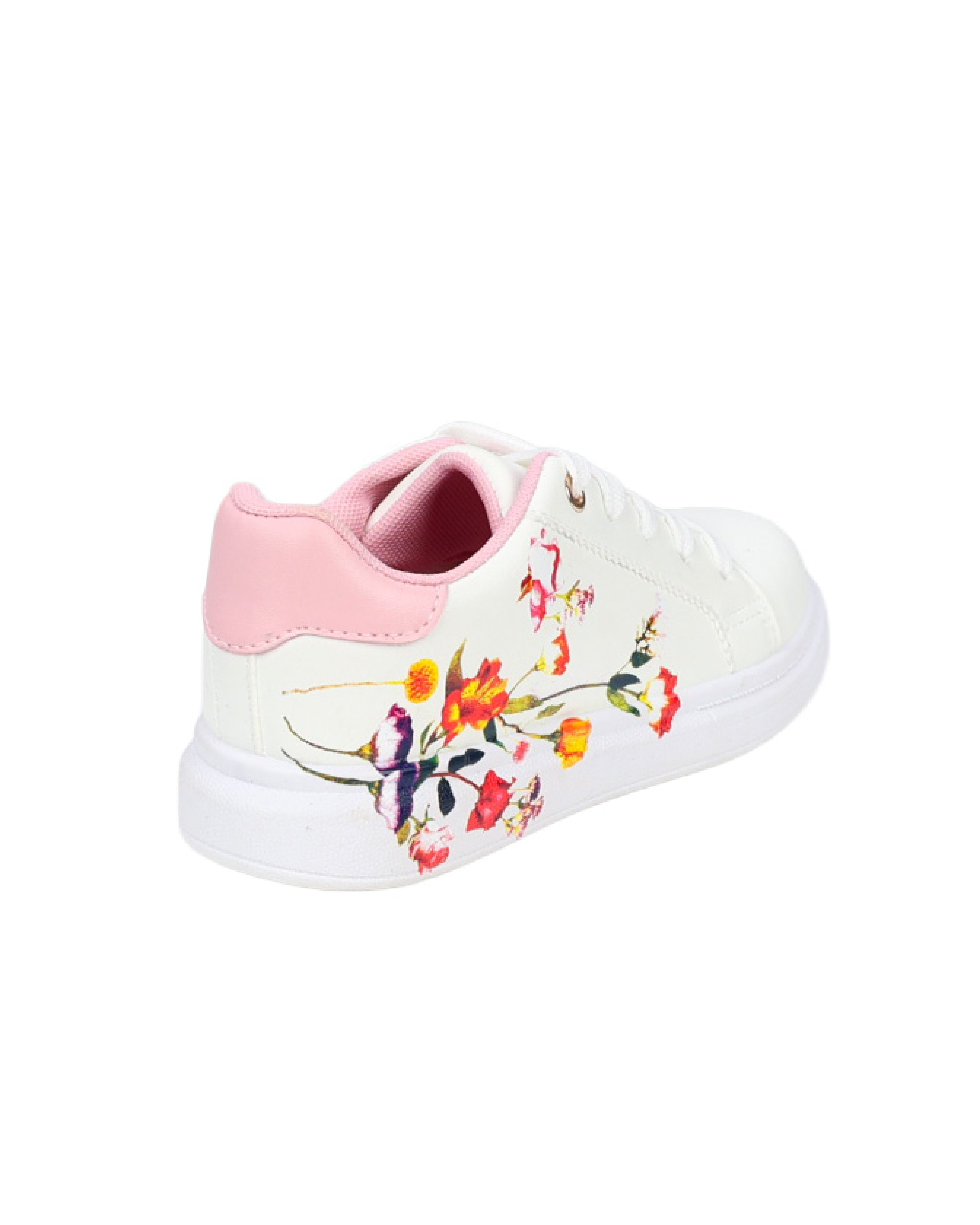 Girls Flower Detail Platform Sneaker