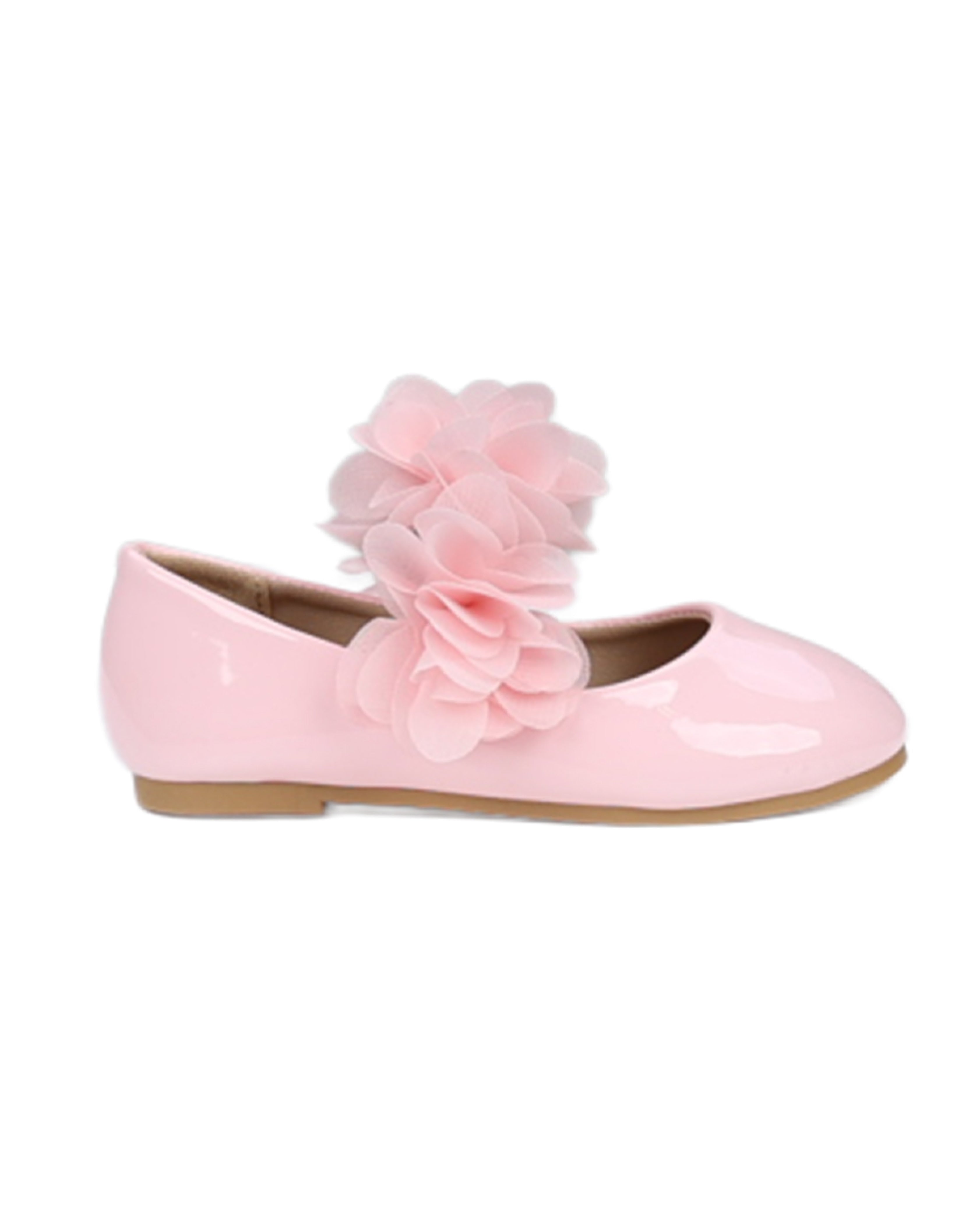 Girls Flower Detail Occasion Pumps