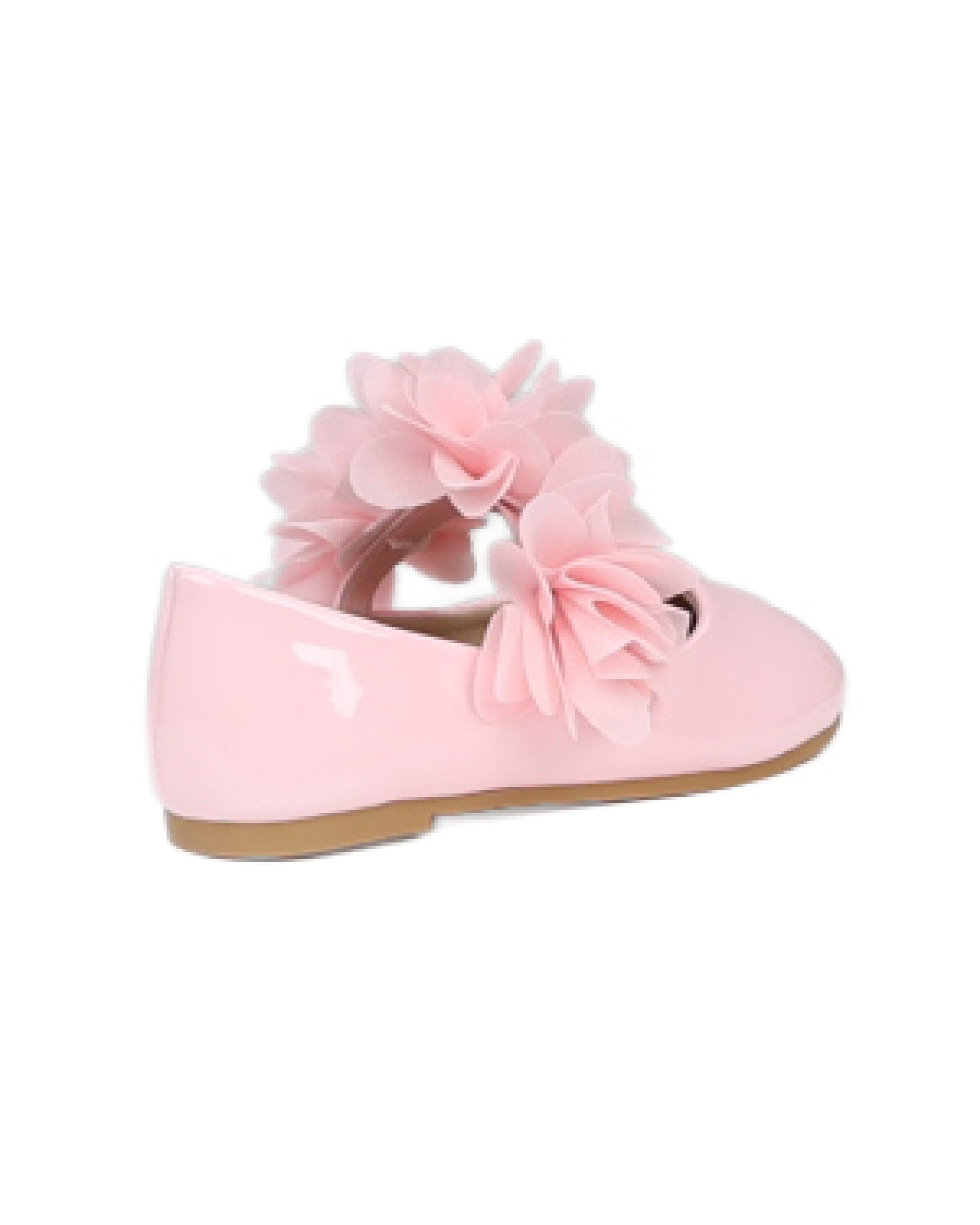Girls Flower Detail Occasion Pumps