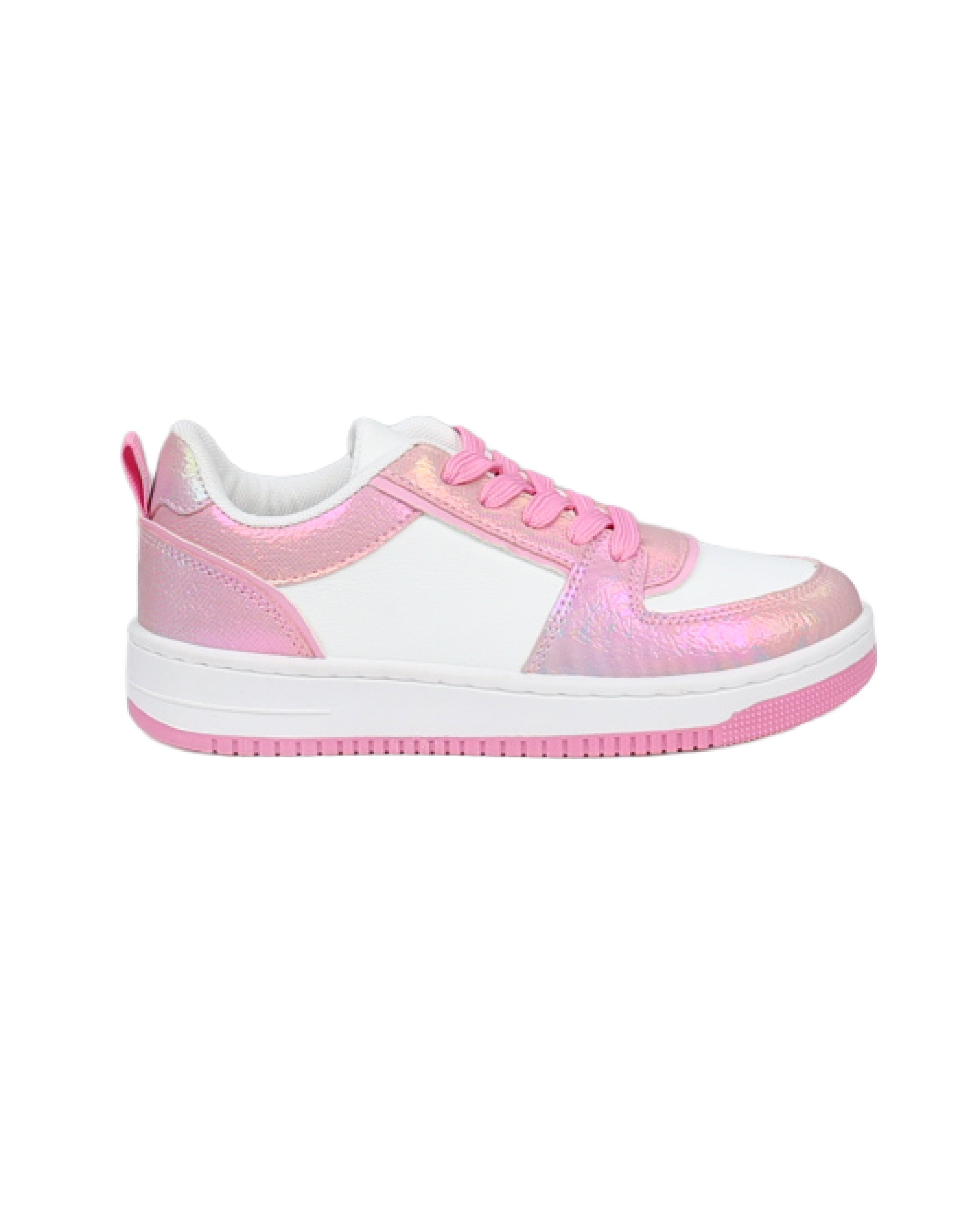 Girls Pink Colour Block Sneaker