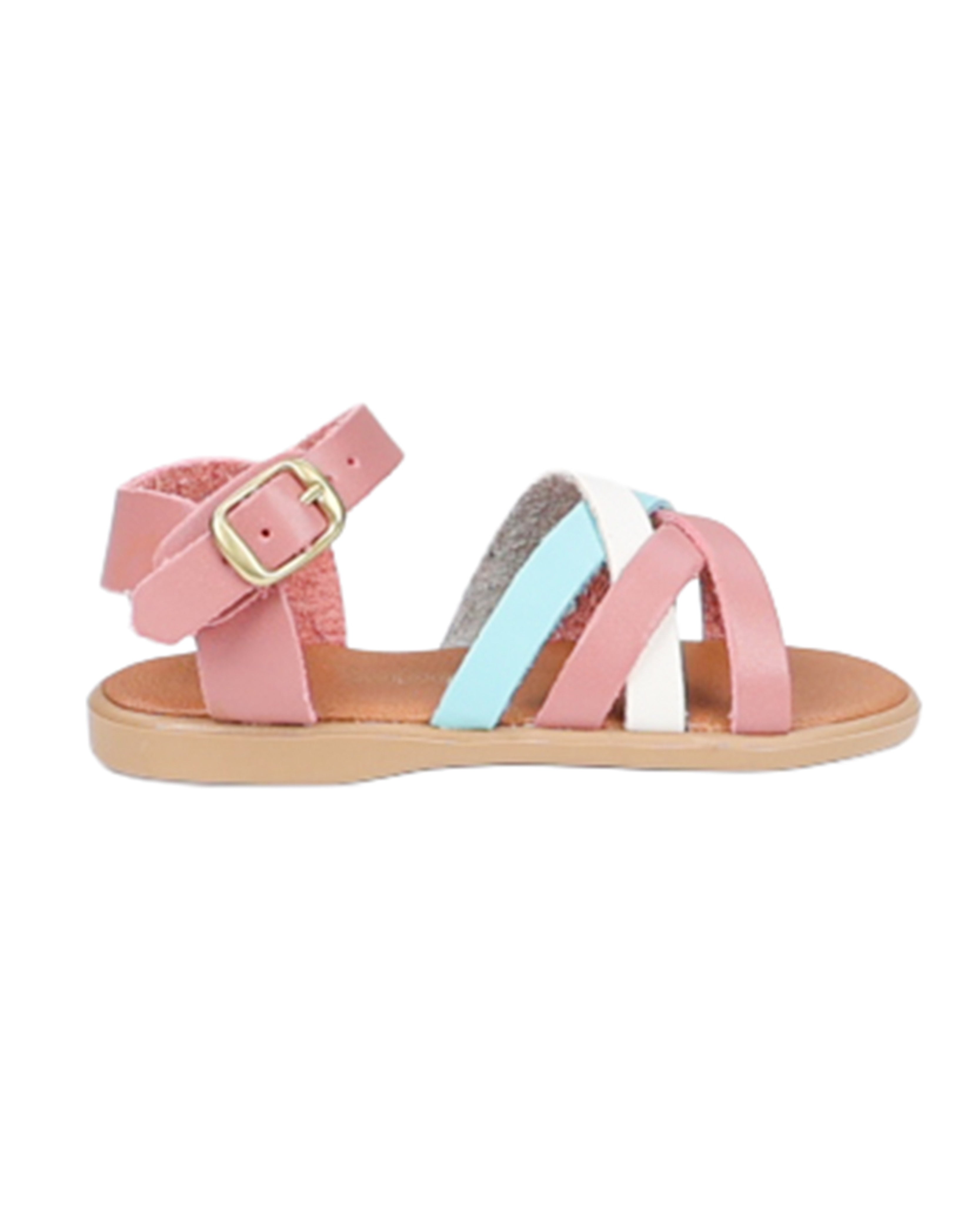 Girls Strappy Multicolour Ankle Strap Sandal