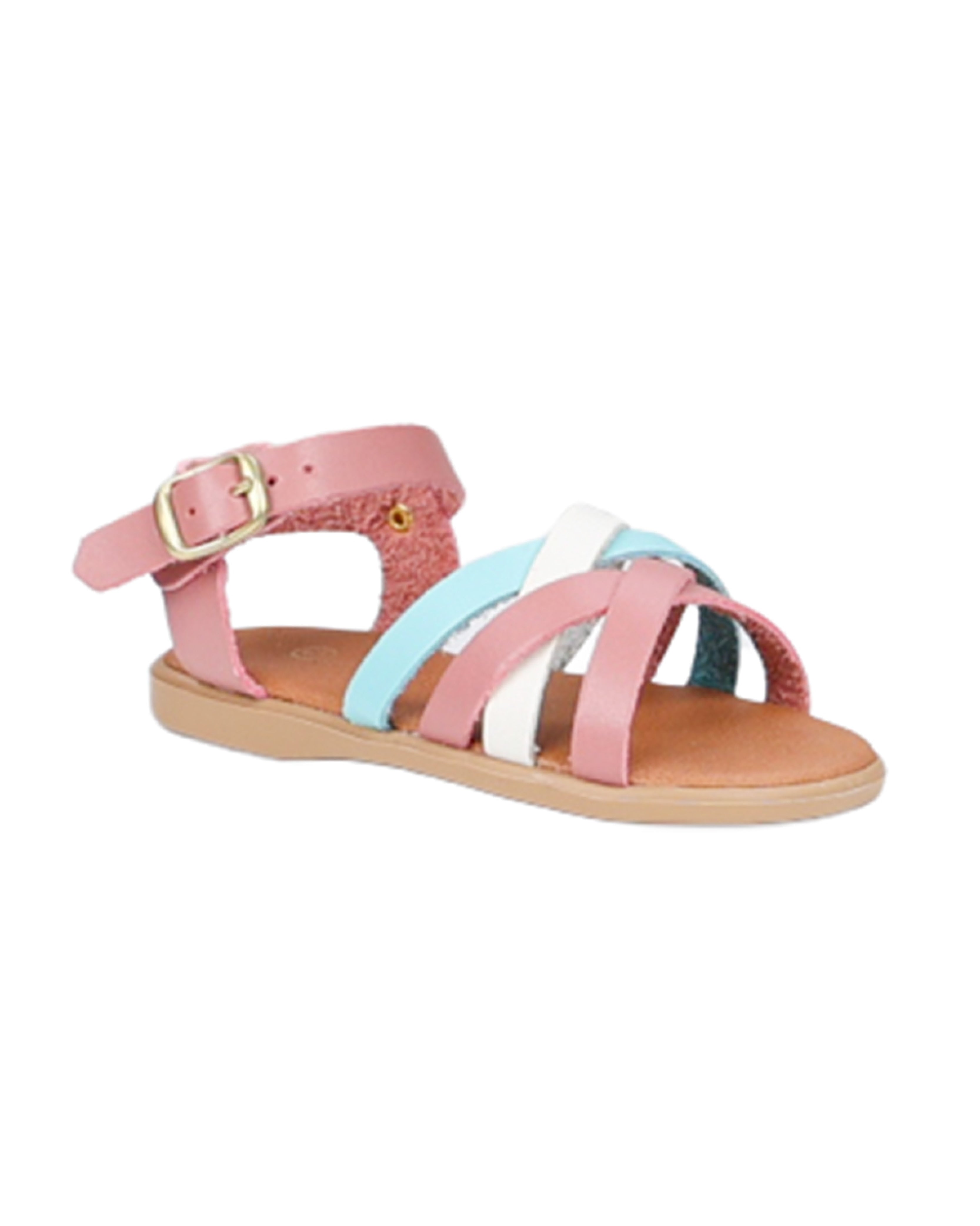 Girls Strappy Multicolour Ankle Strap Sandal