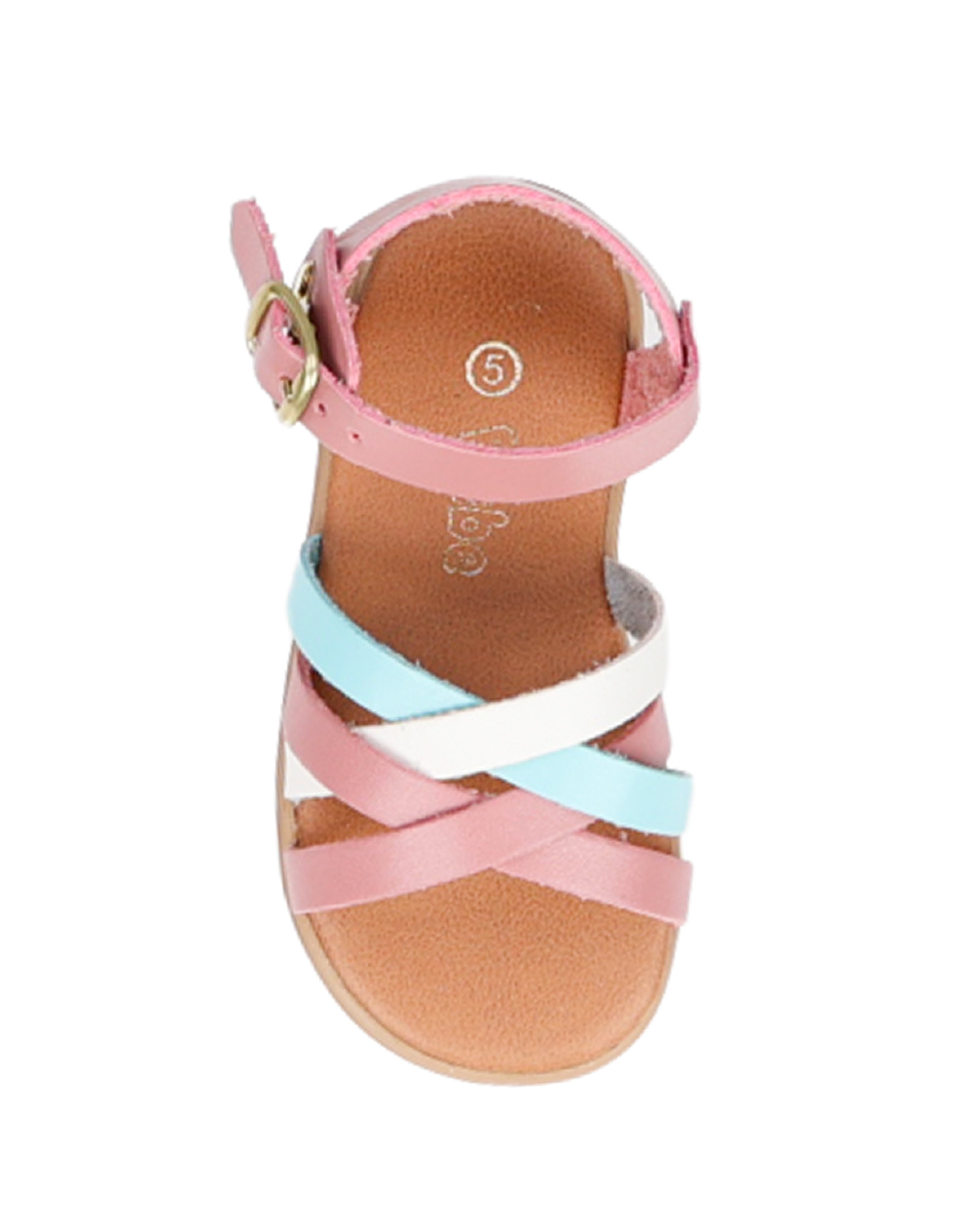 Girls Strappy Multicolour Ankle Strap Sandal