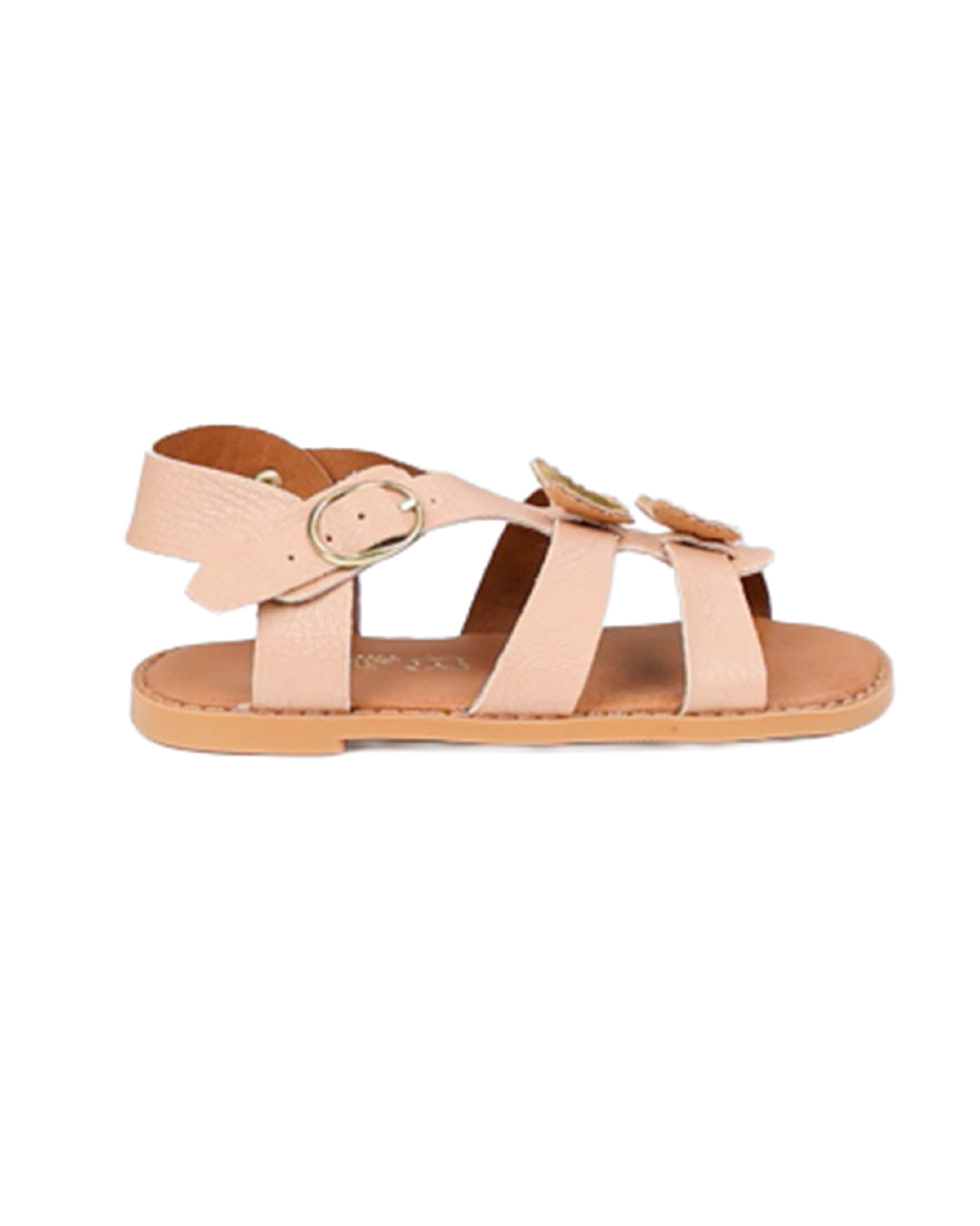 Girls T-Bar Butterfly Detail Ankle Strap Sandal