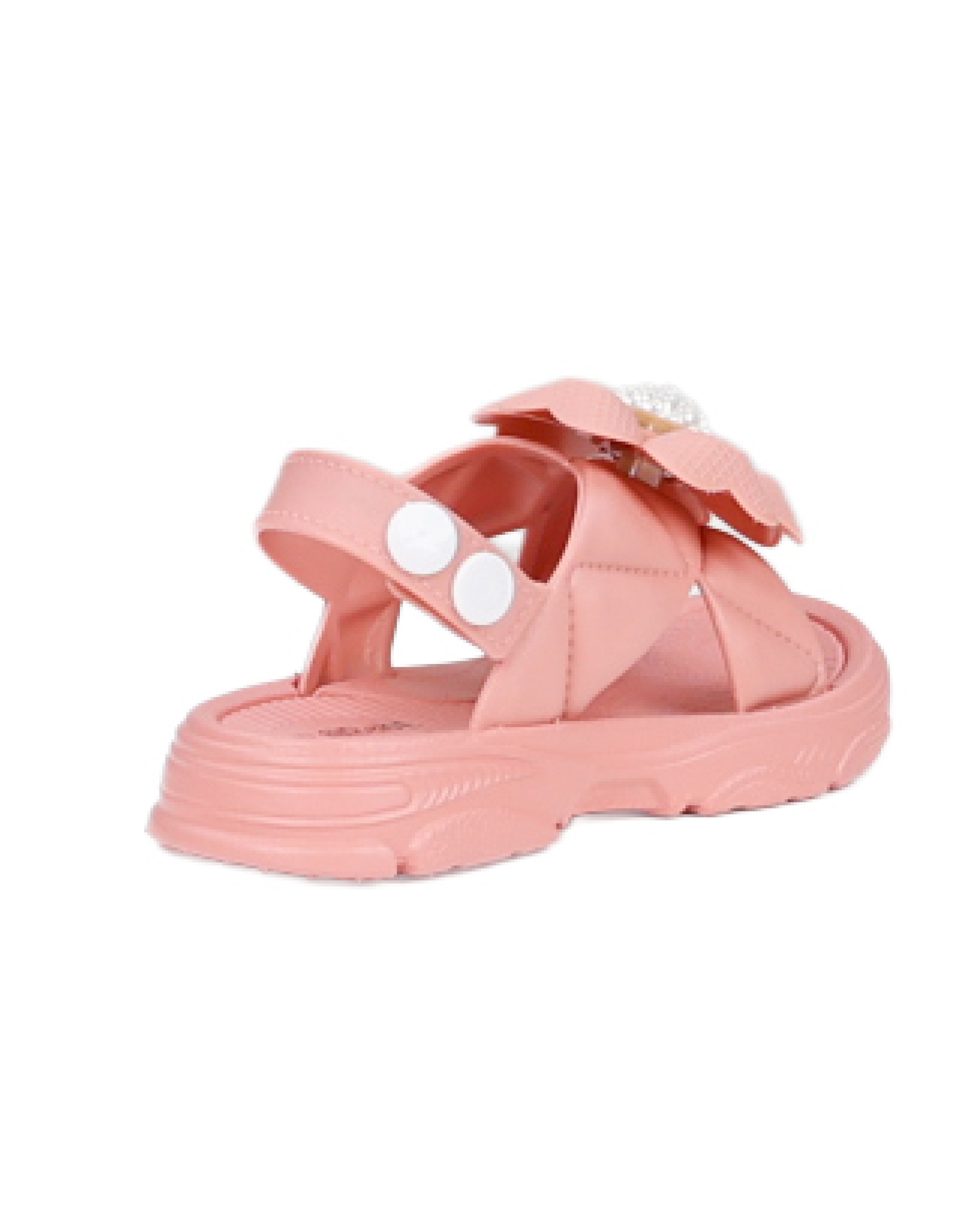 Girls Pearl Flower Detail Jelly Sandal