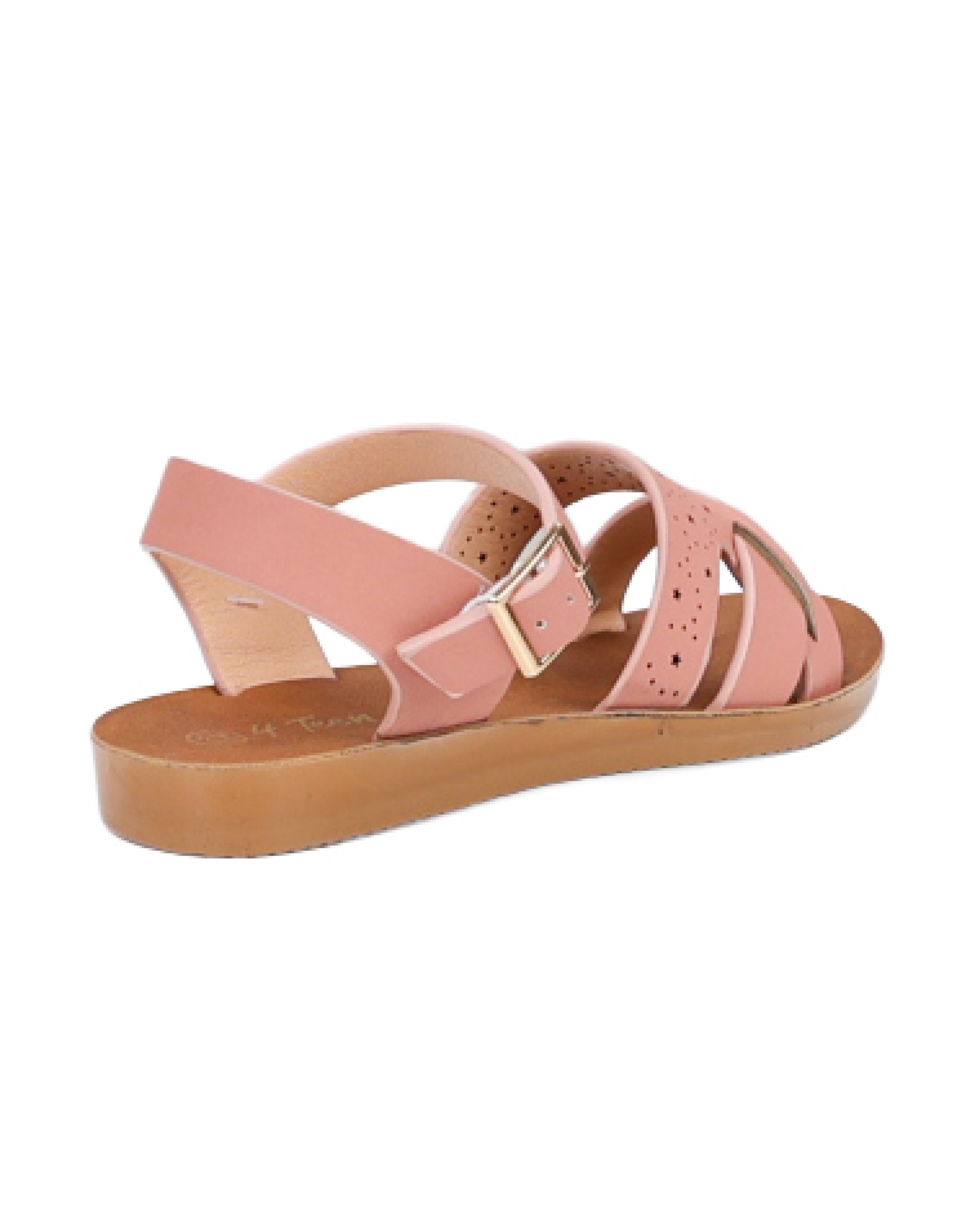 Girls Star Detail Strappy Moulded Sandal