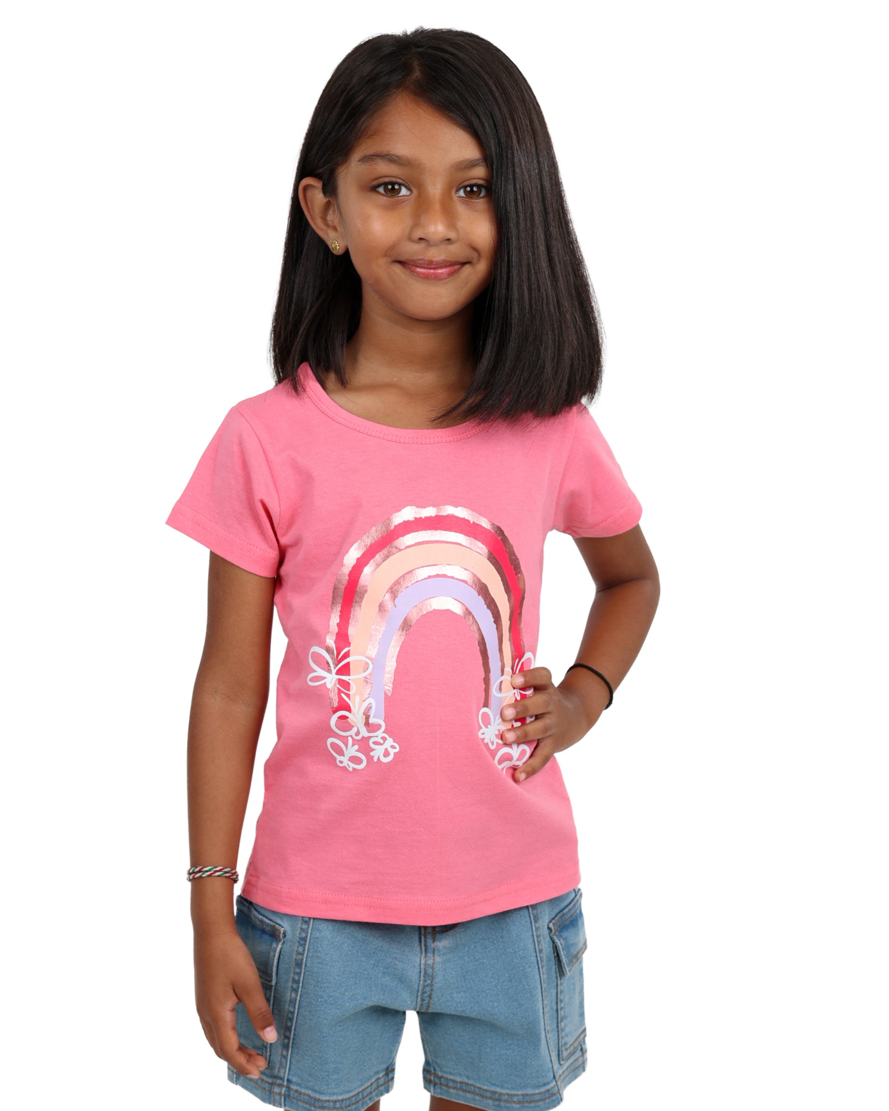 2 Pack Rainbow & Unicorn Short Sleeve T-Shirts