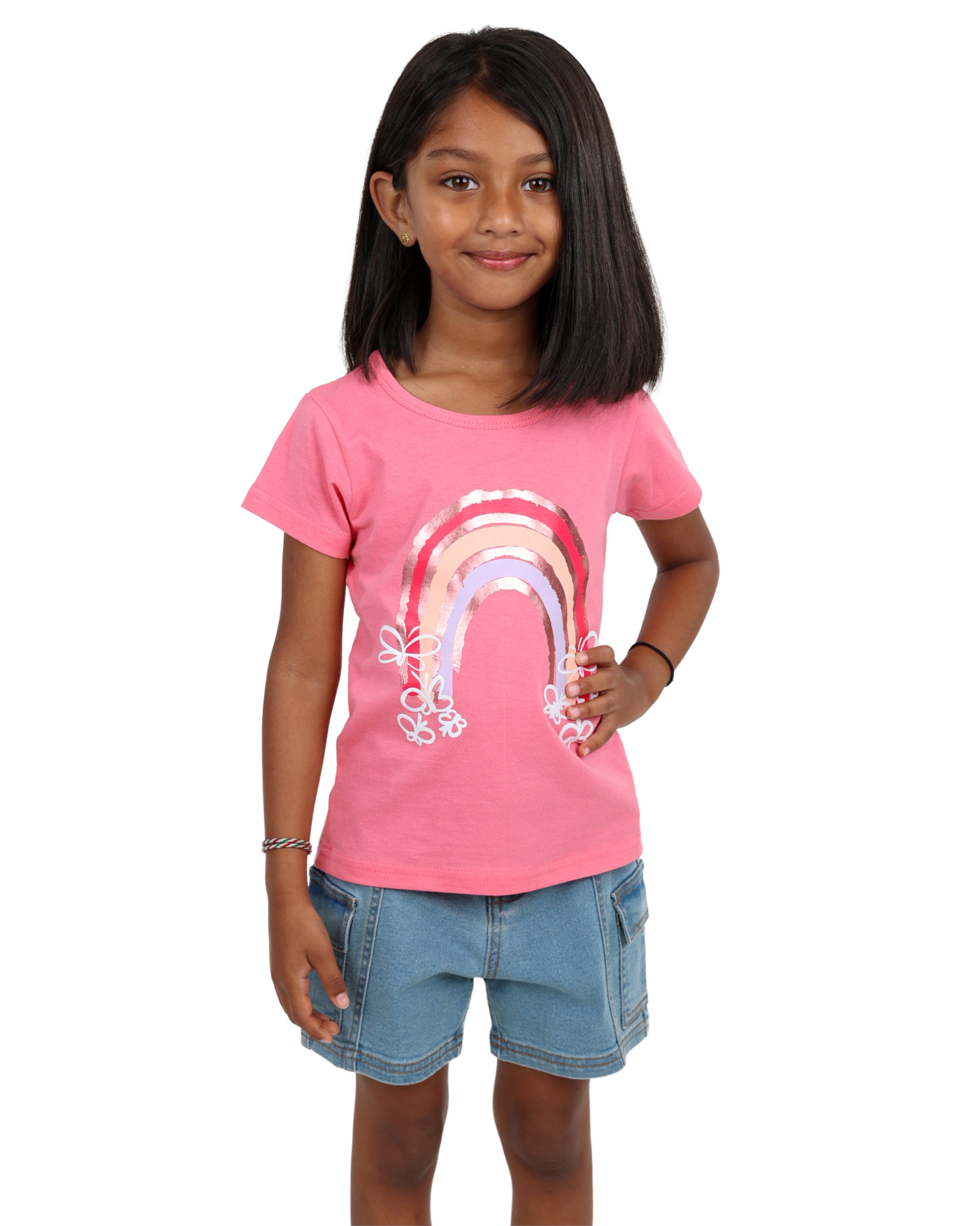 2 Pack Rainbow & Unicorn Short Sleeve T-Shirts