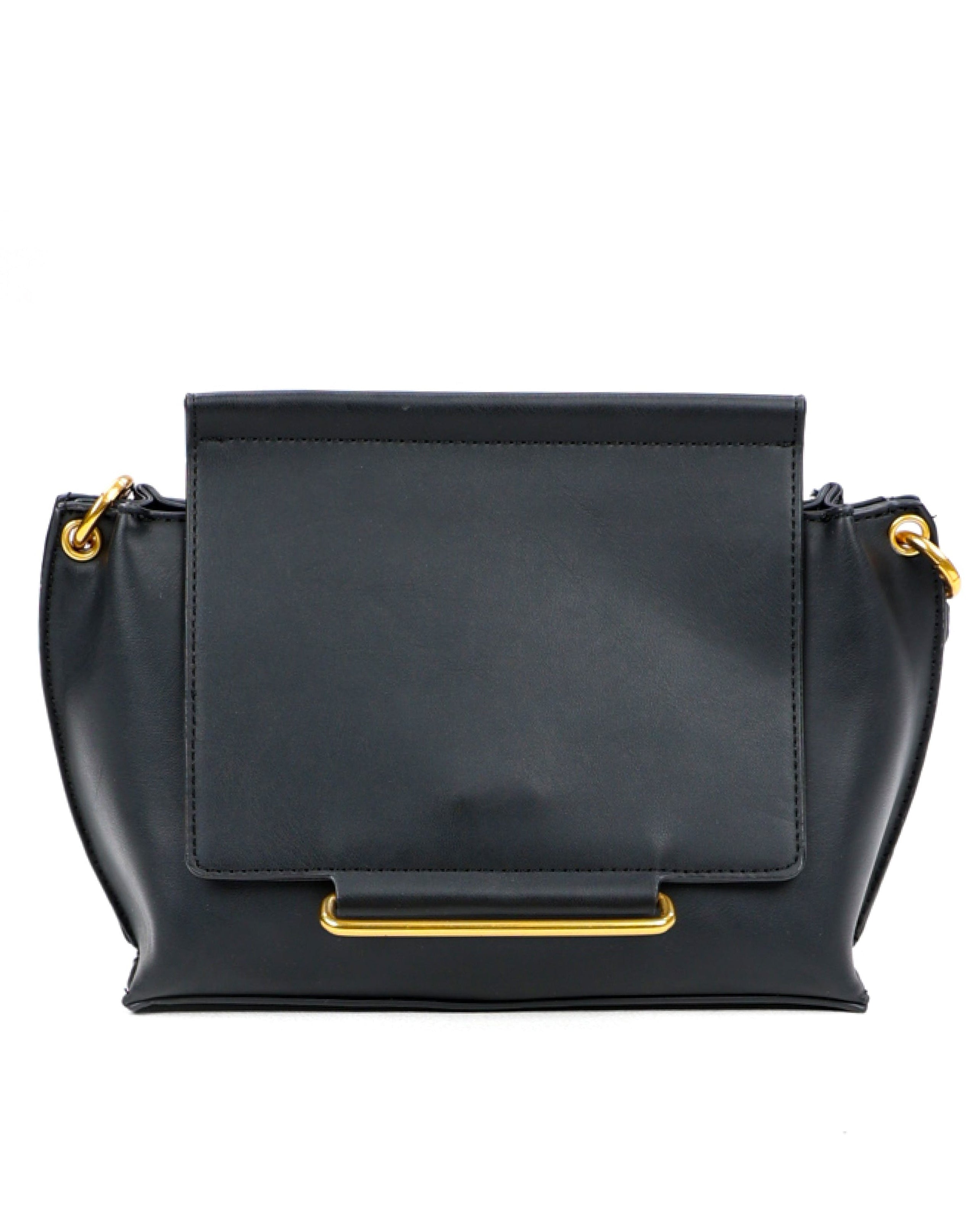 Tote Bag With Gold Metal Trim