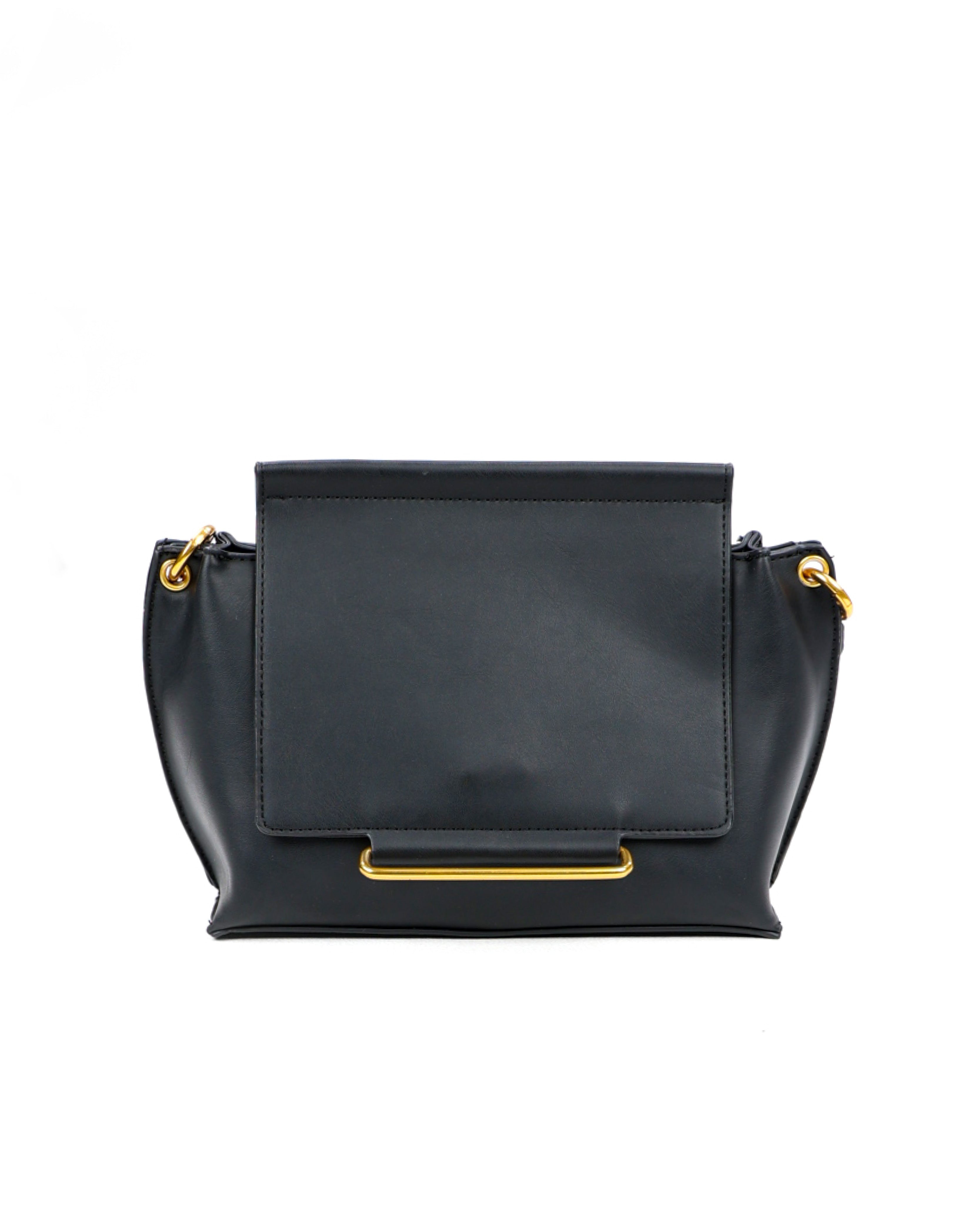 Tote Bag With Gold Metal Trim