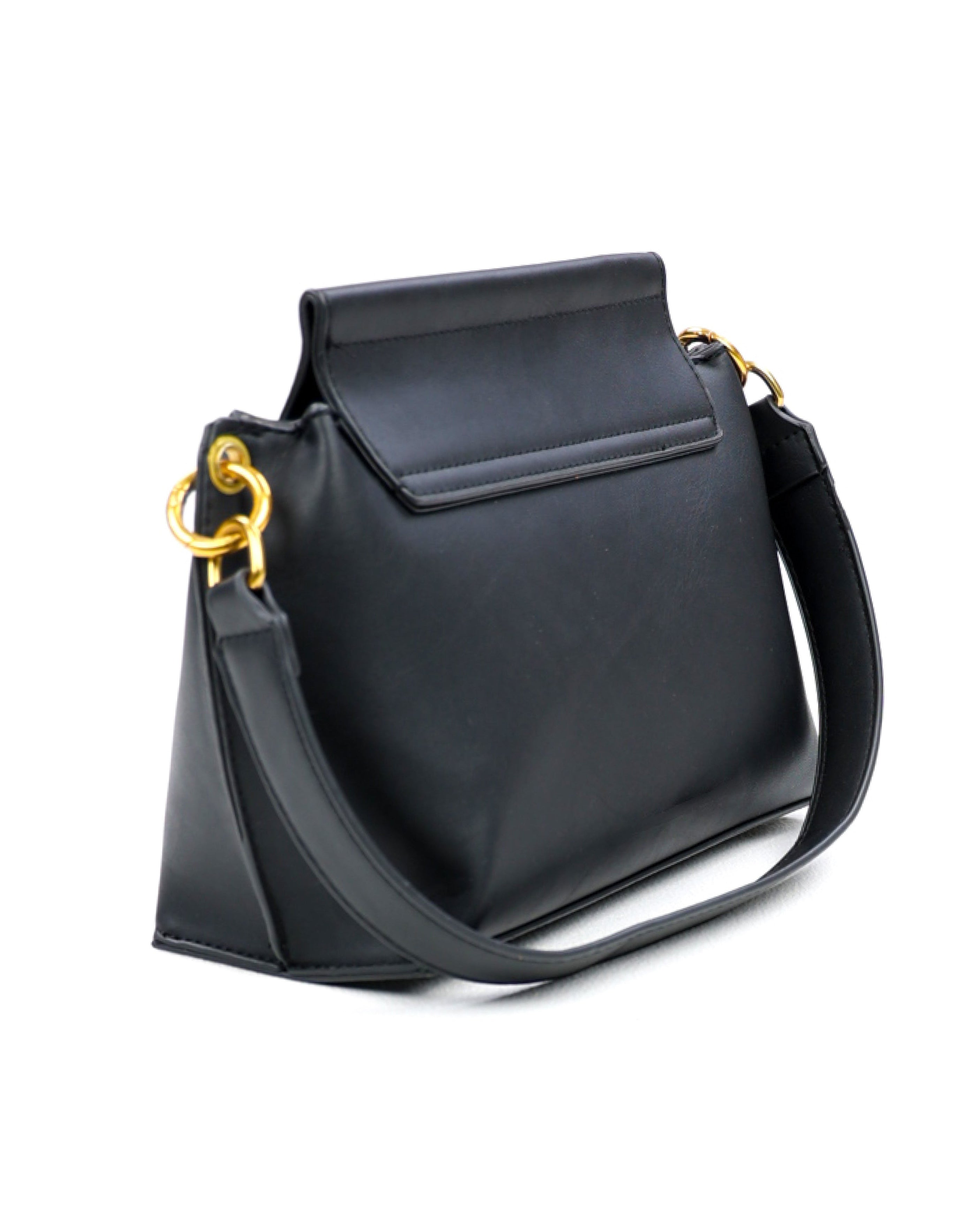 Tote Bag With Gold Metal Trim