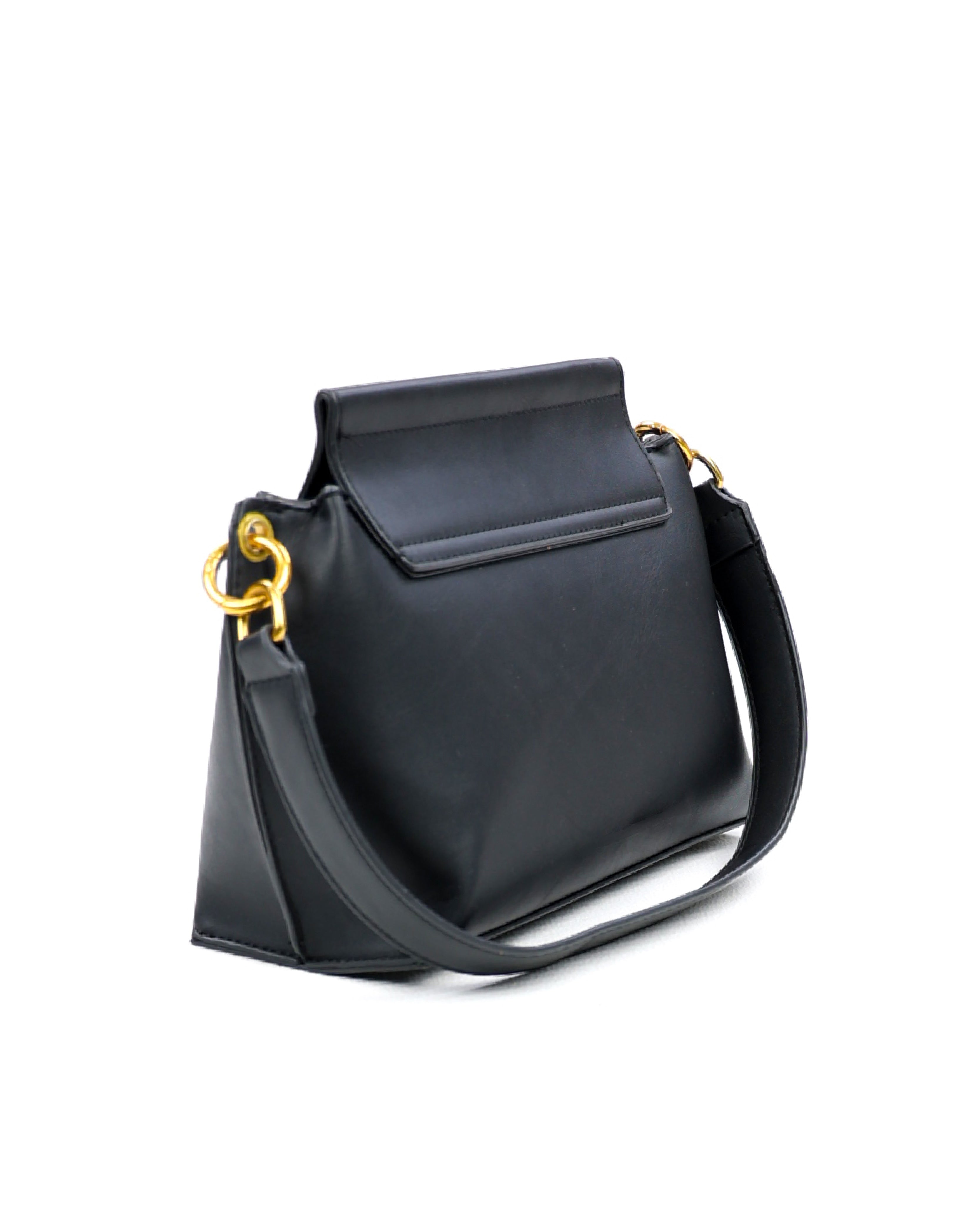 Tote Bag With Gold Metal Trim