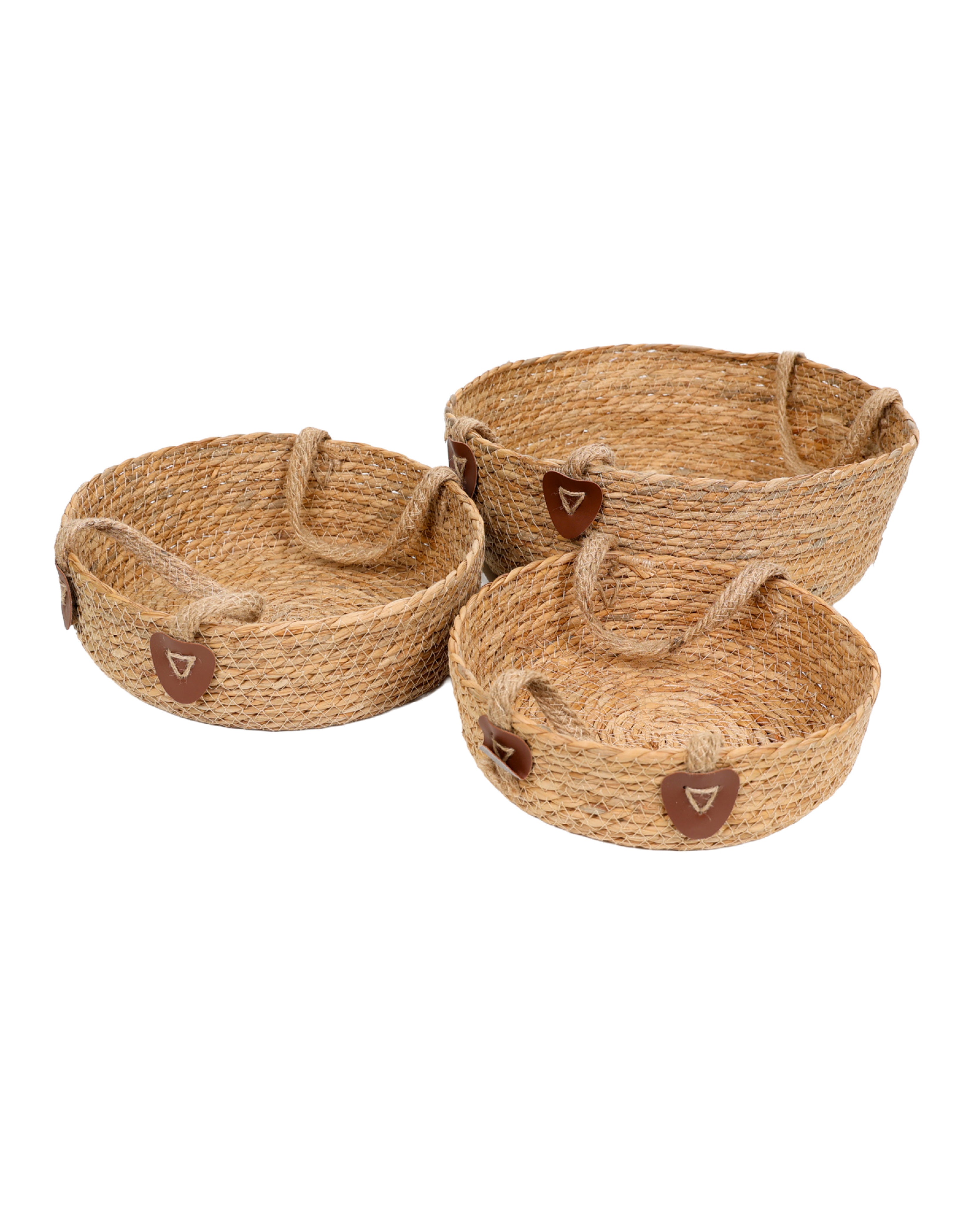 Small Natural Woven Holdall Tray