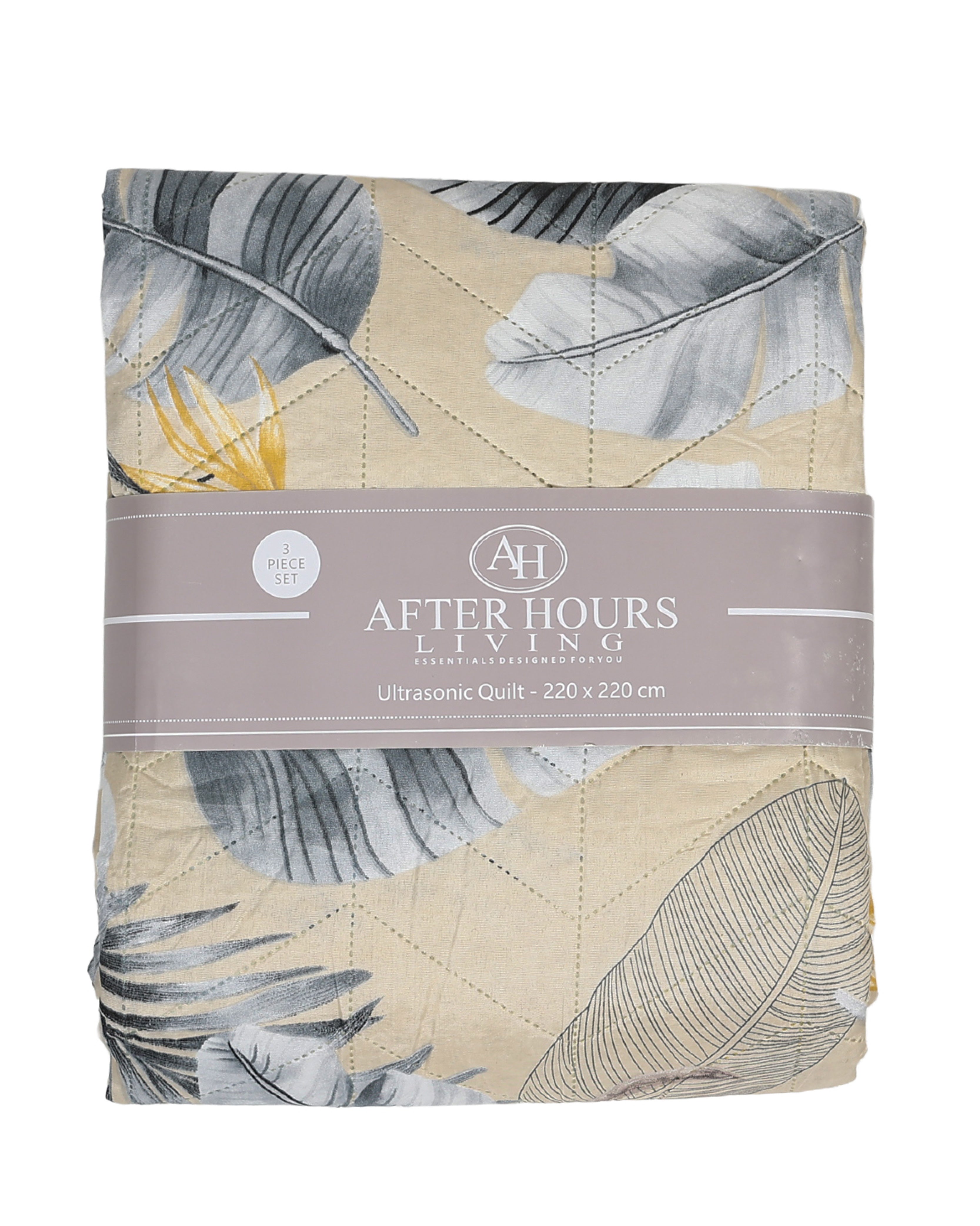 Jungle Theme Print Quilt 220x220cm + 2 Pillowcase