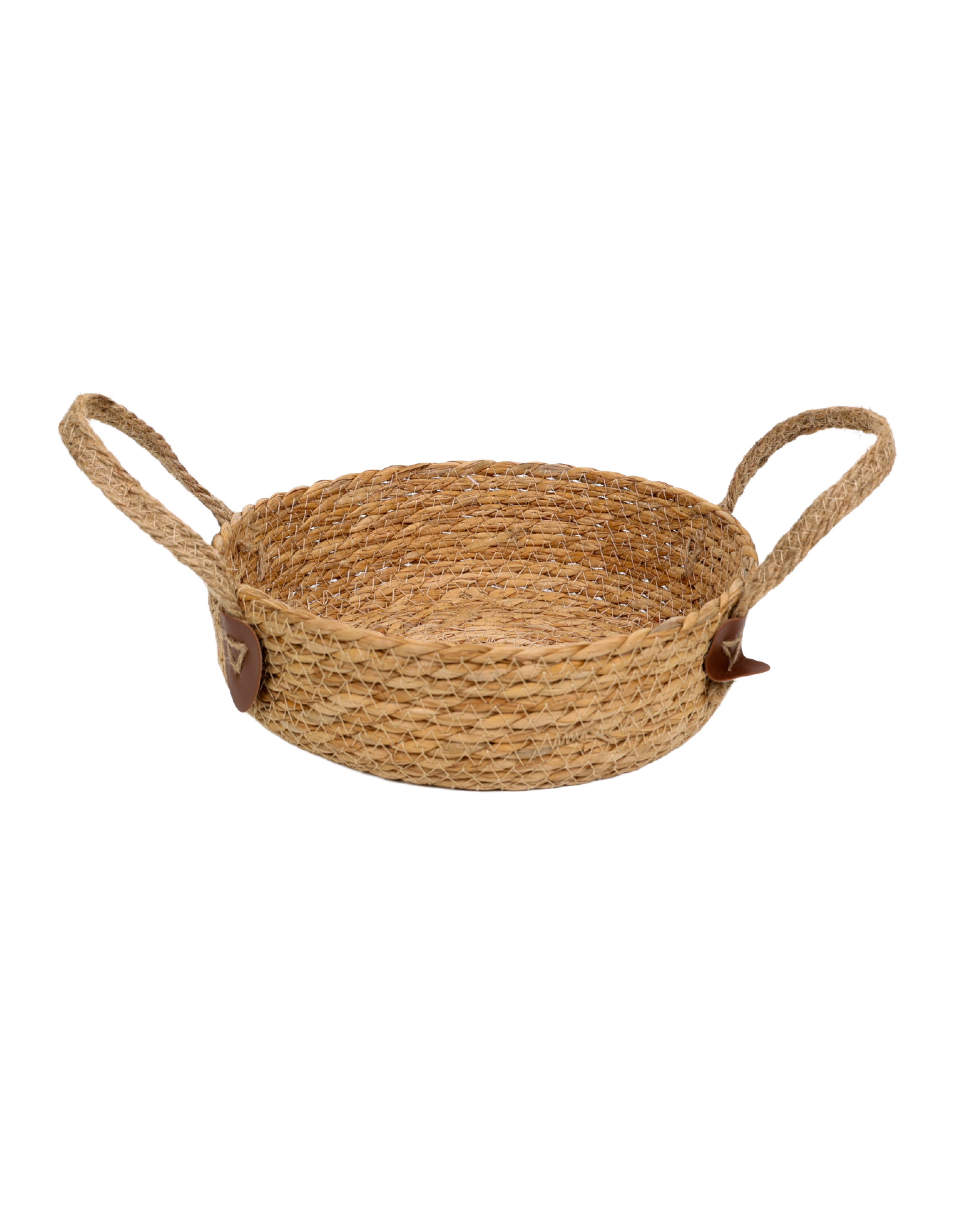 Small Natural Woven Holdall Tray