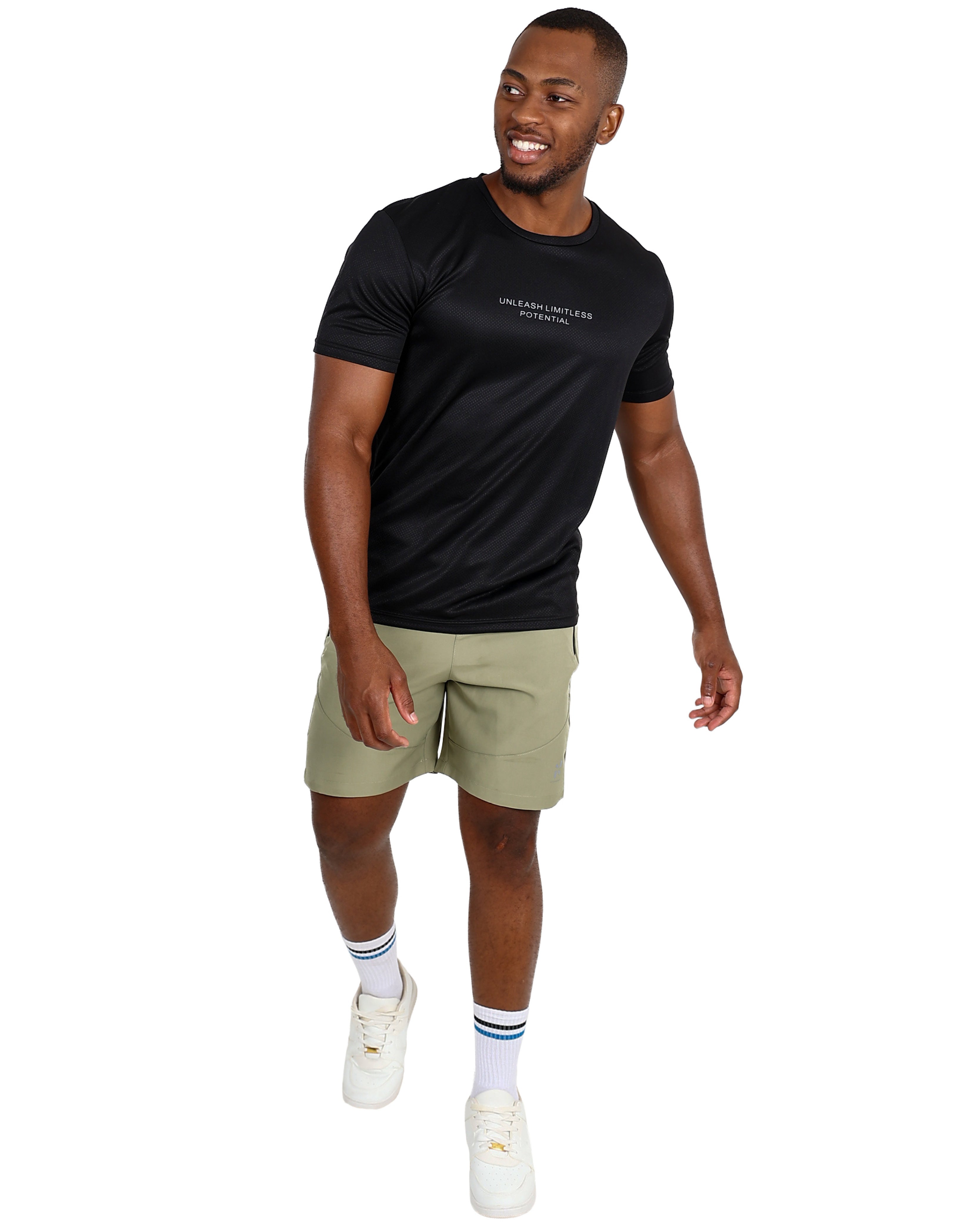 Short Sleeve Black Slogan Active T-Shirt