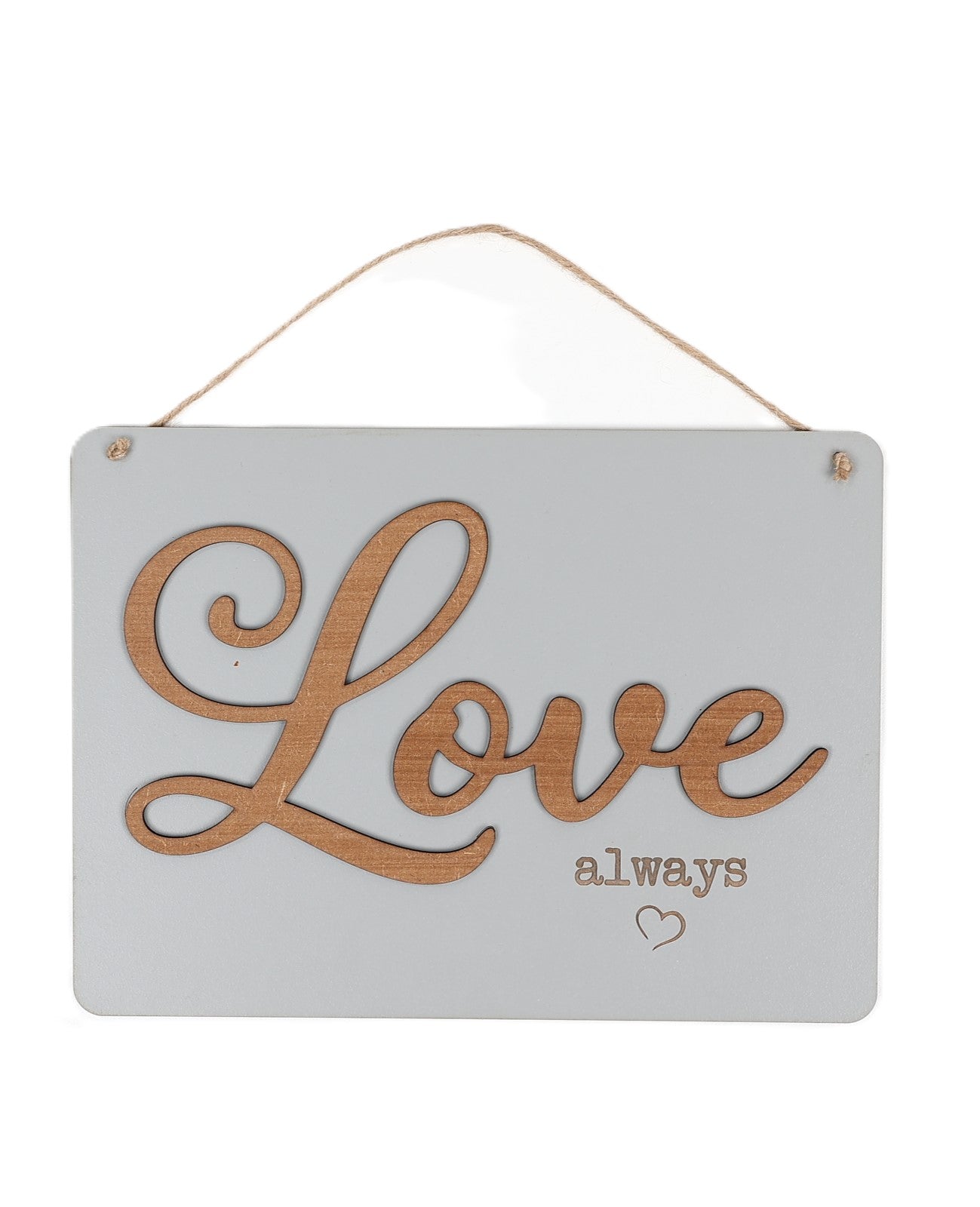 "Love Always" Rectangular Hanging Wall Art