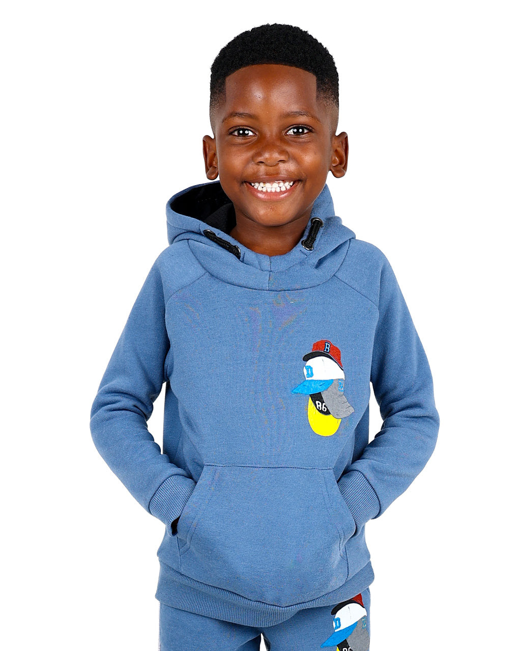 Cap Stack Graphic Print Hoodie