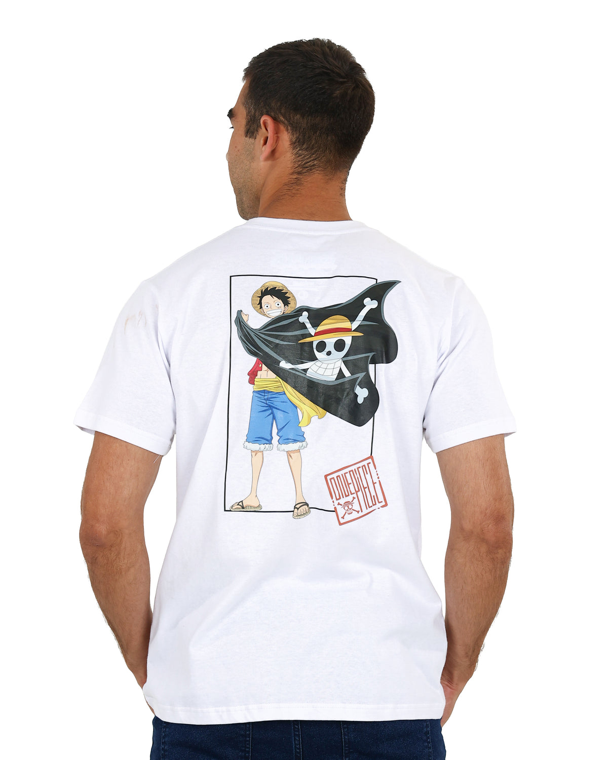 One Piece White Thousand Sunny Graphic T-Shirt + Free Standee