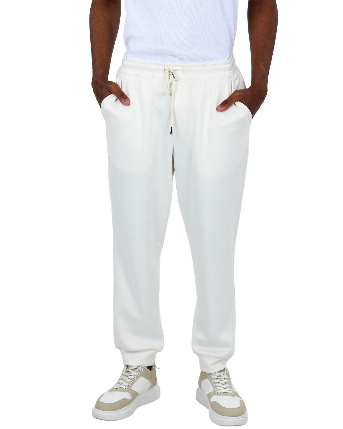 Slim Fit Cream Essential Jogger