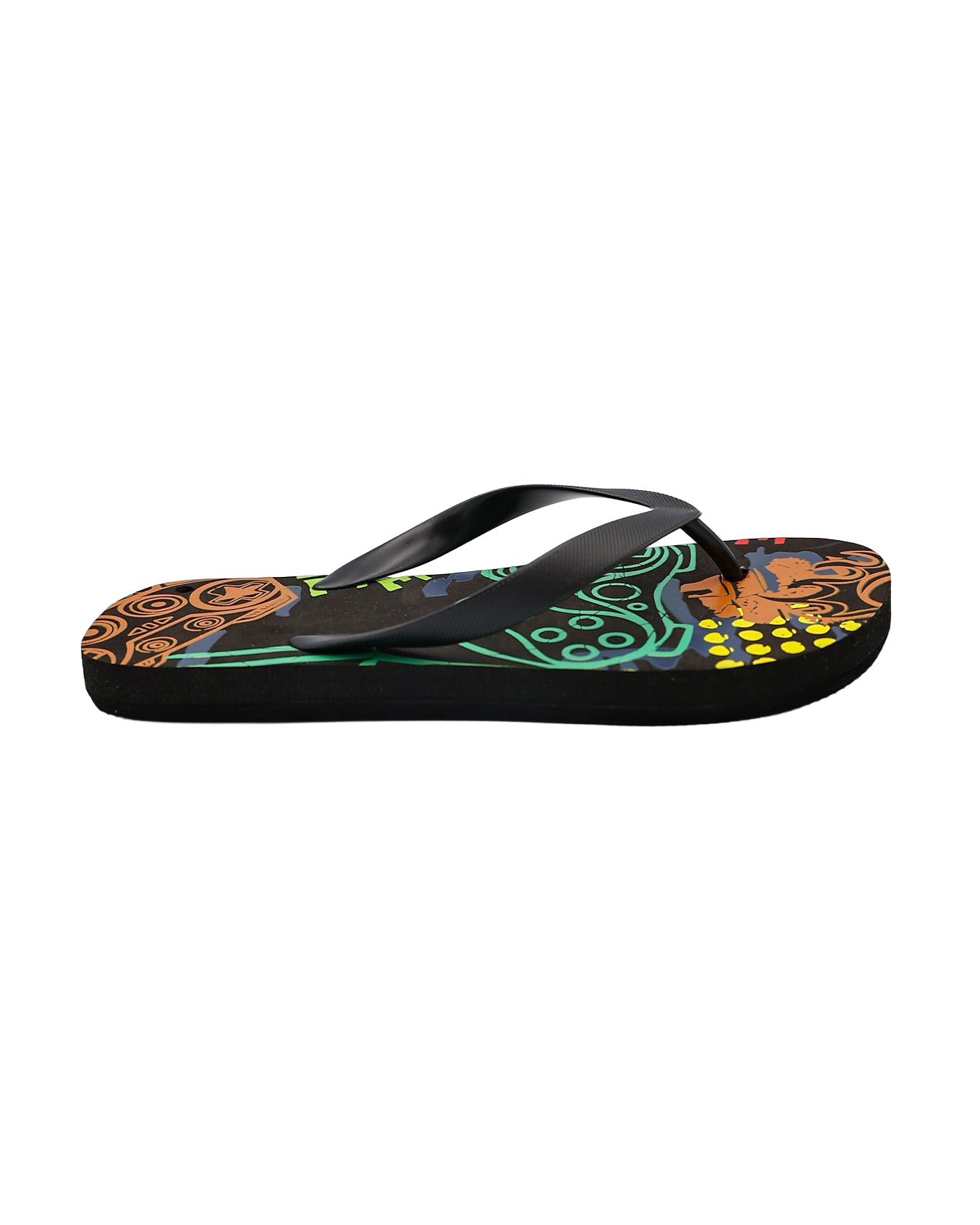 Boys Black Game Time EVA Flip Flops