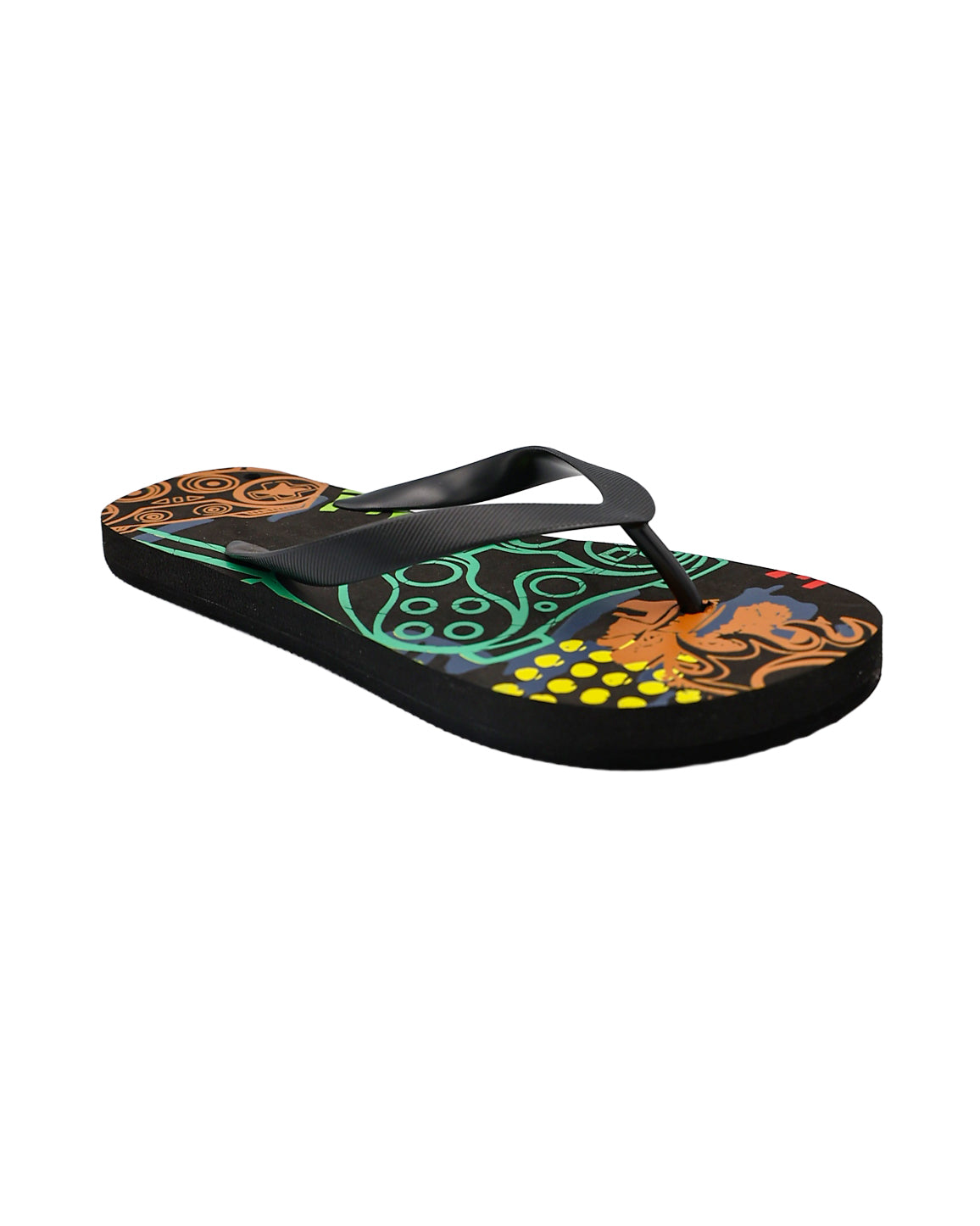 Boys Black Game Time EVA Flip Flops