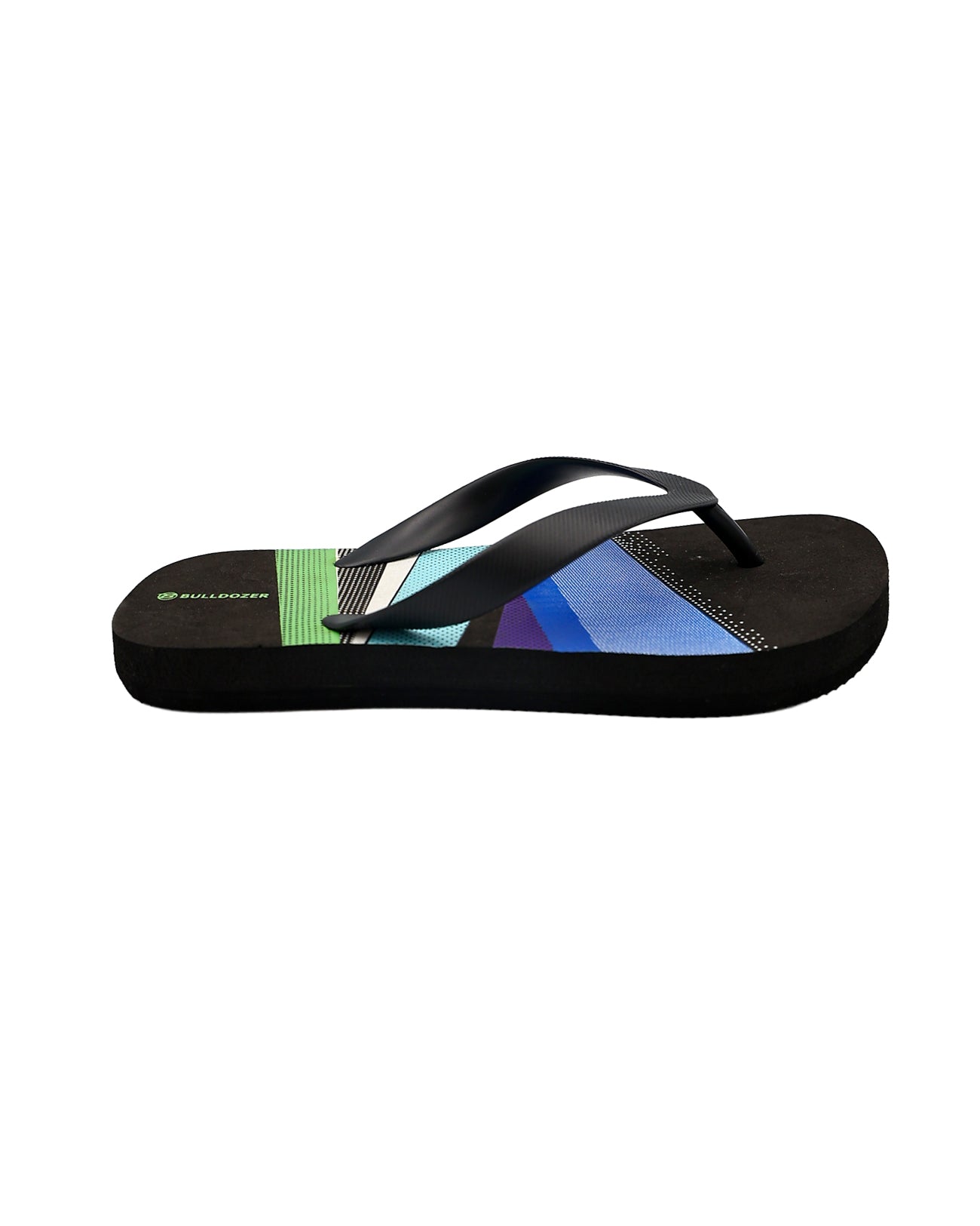 Boys Blue & Black Dual Stripe EVA Flip Flops