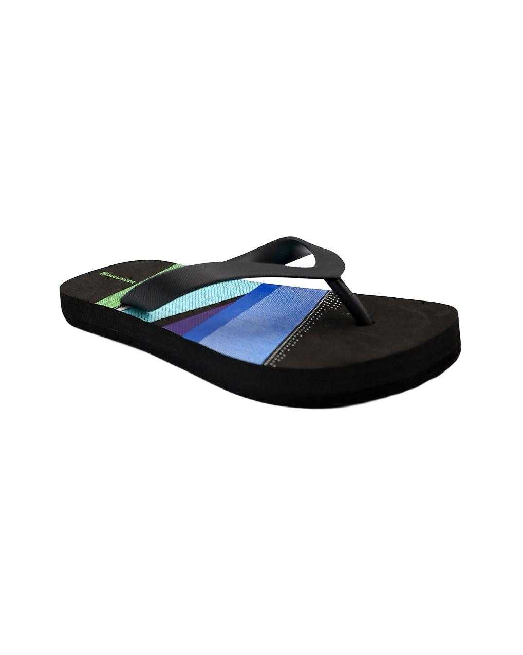 Boys Blue & Black Dual Stripe EVA Flip Flops