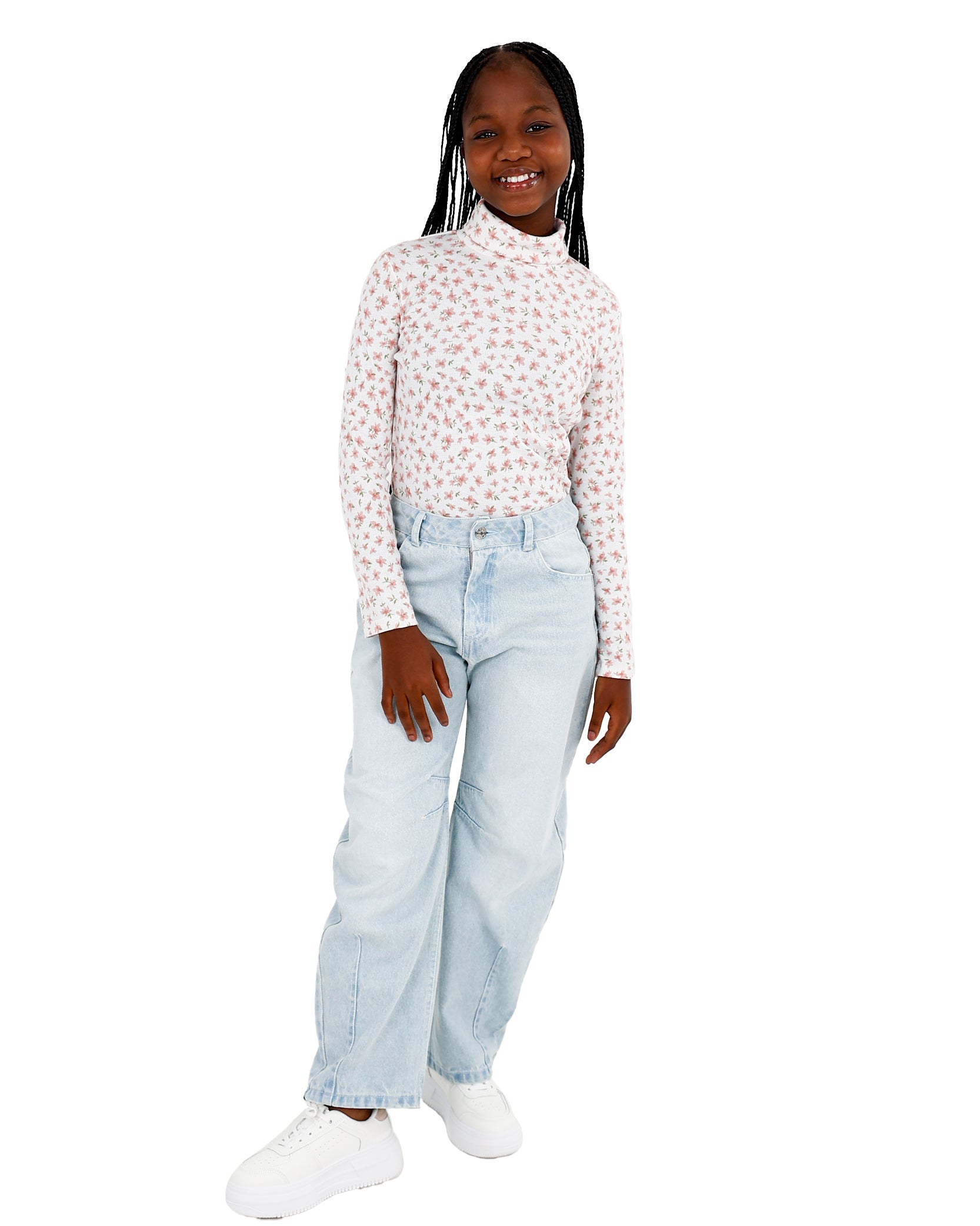 Light Blue Barrel Fit Denim Jeans