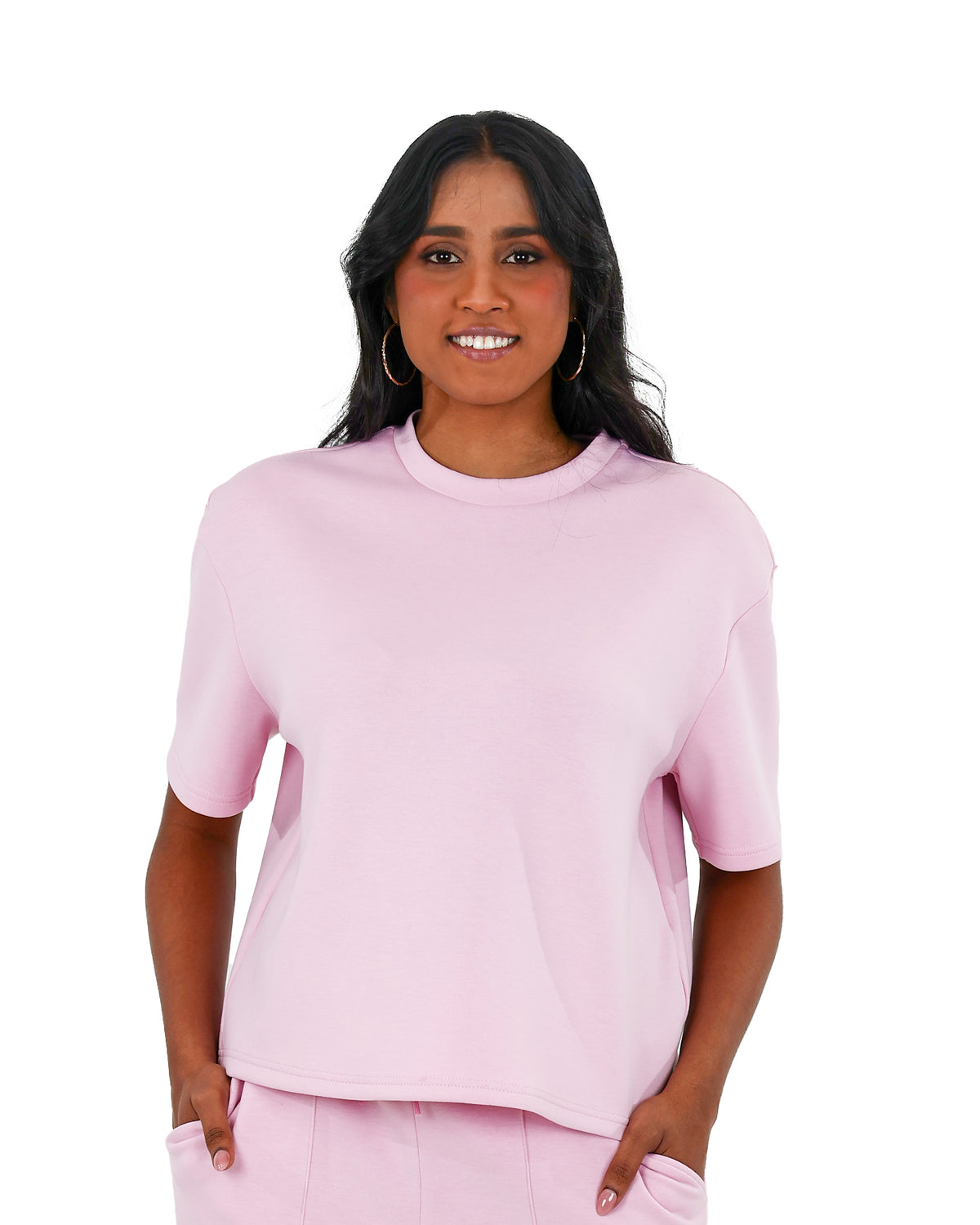 Short Sleeve Pink Scuba T-Shirt