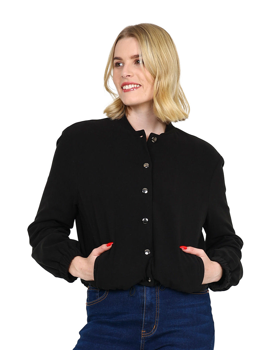 Cropped Button Through Jacket