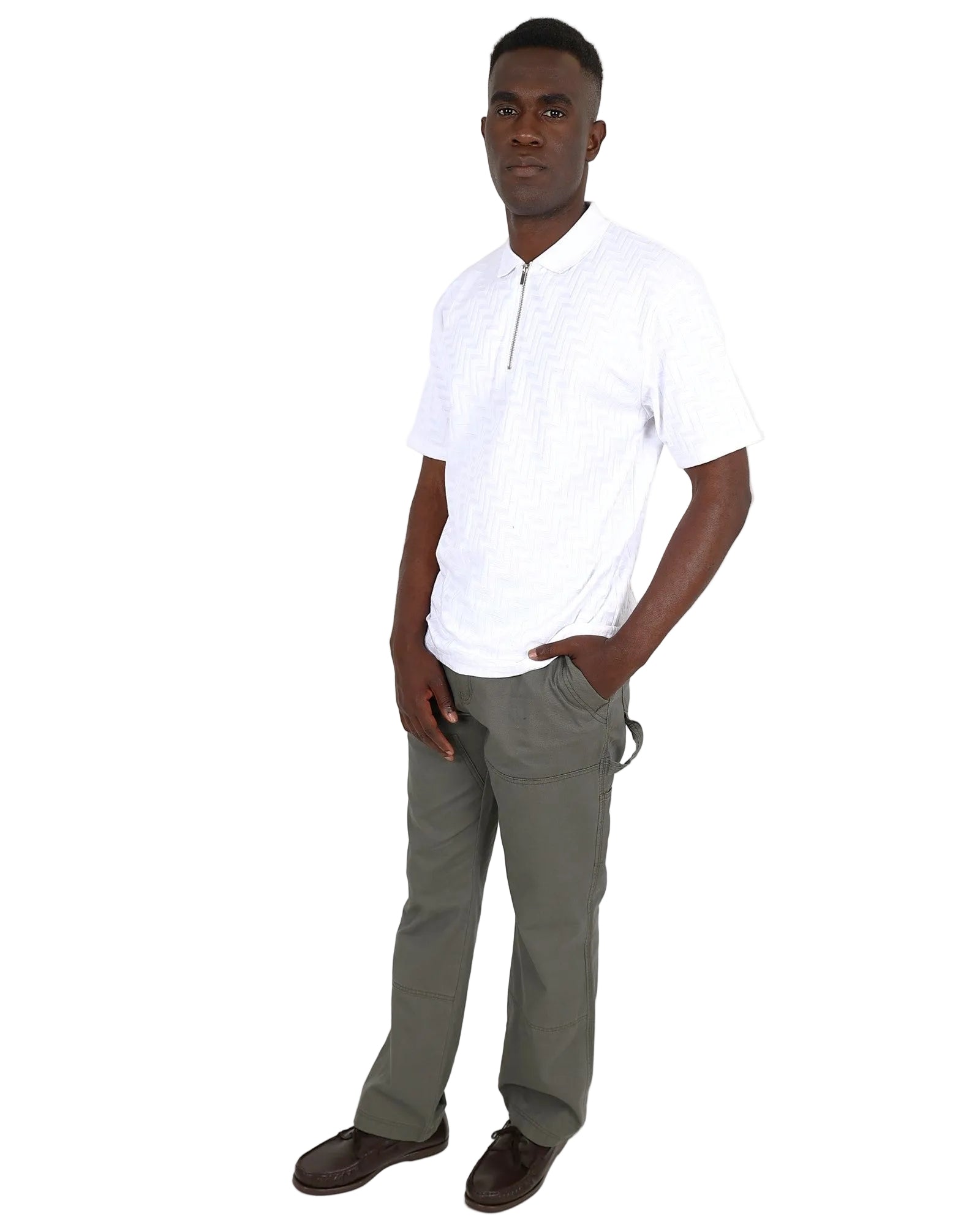 Olive Classic Cotton Straight Leg Carpenter Pant