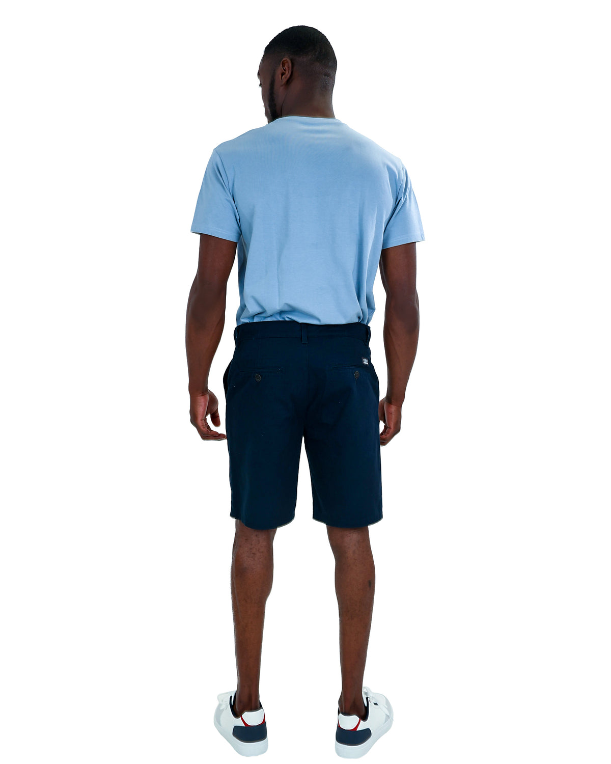 Navy Cotton Chino Shorts
