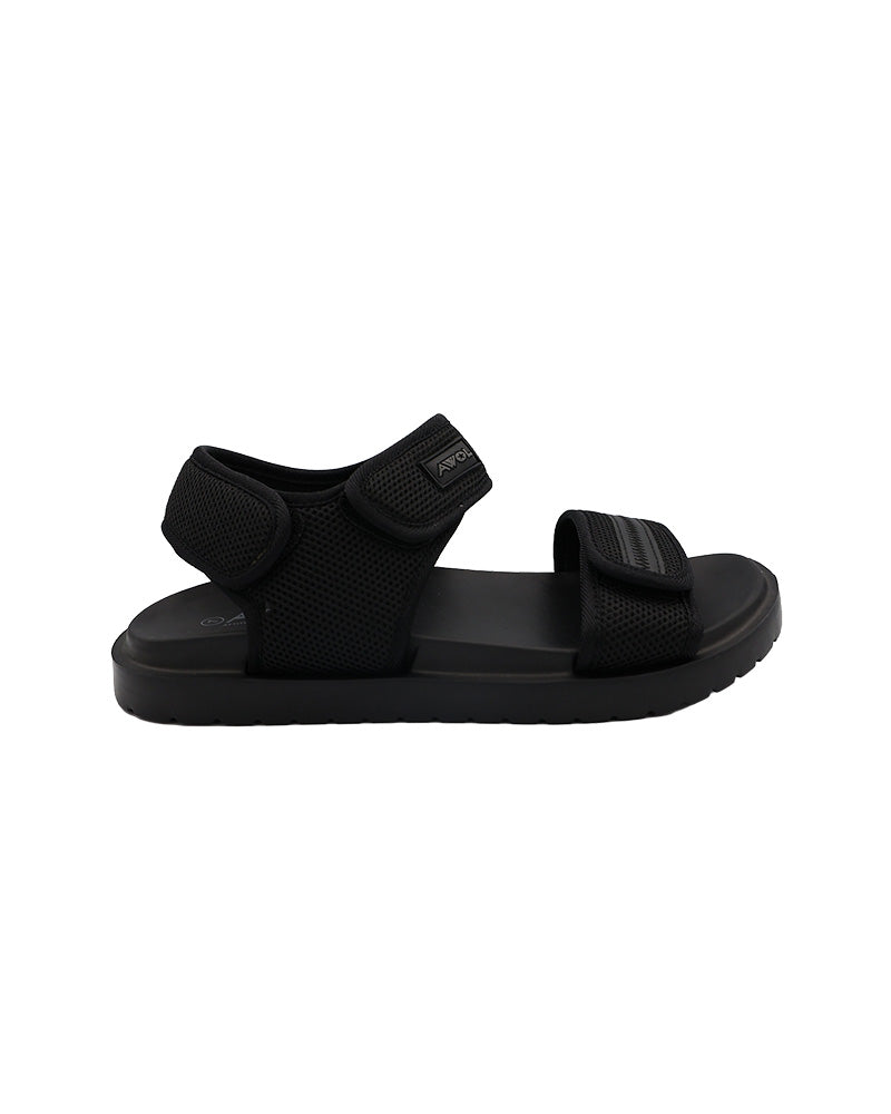 AWOL Black Comfort Velcro Sandals