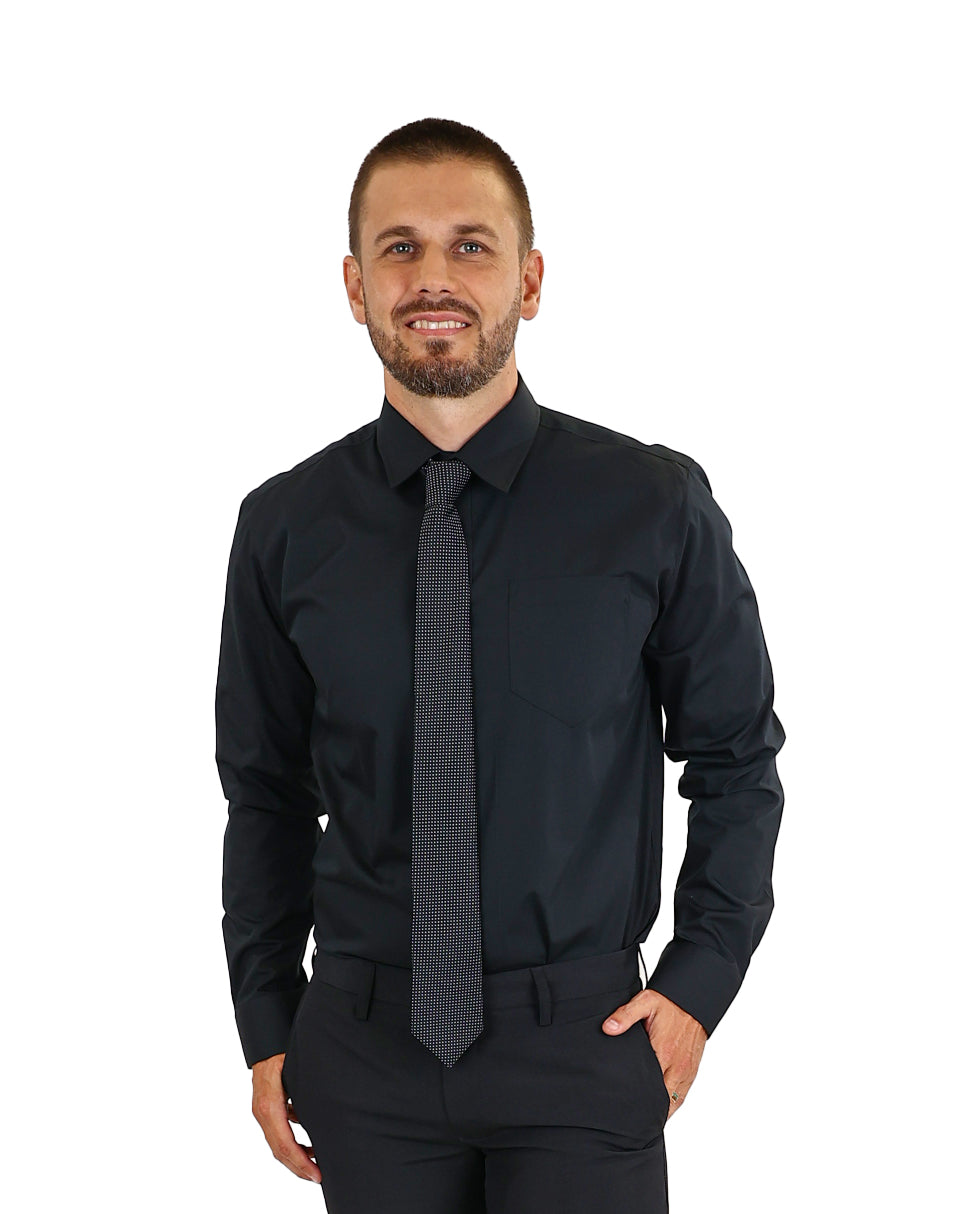 Black Long Sleeve Formal Shirt