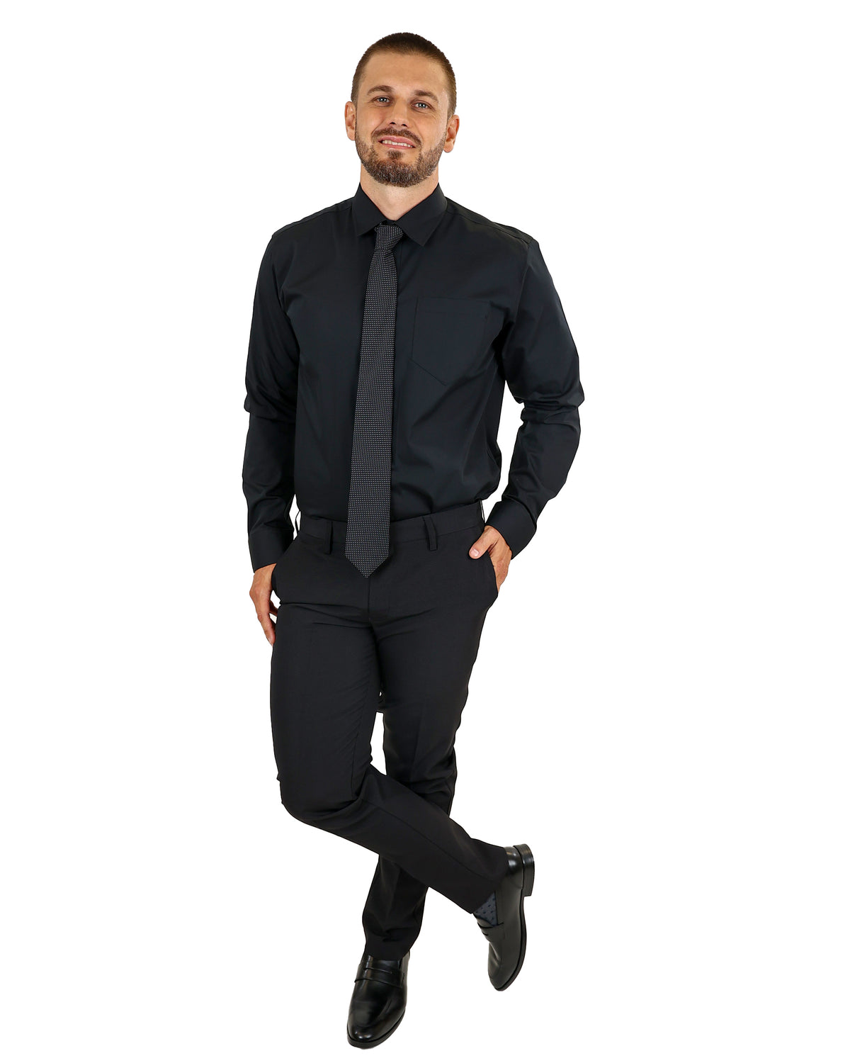 Black Long Sleeve Formal Shirt