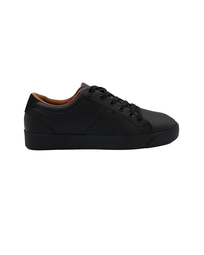 Low Top Black Lace Up Sneaker