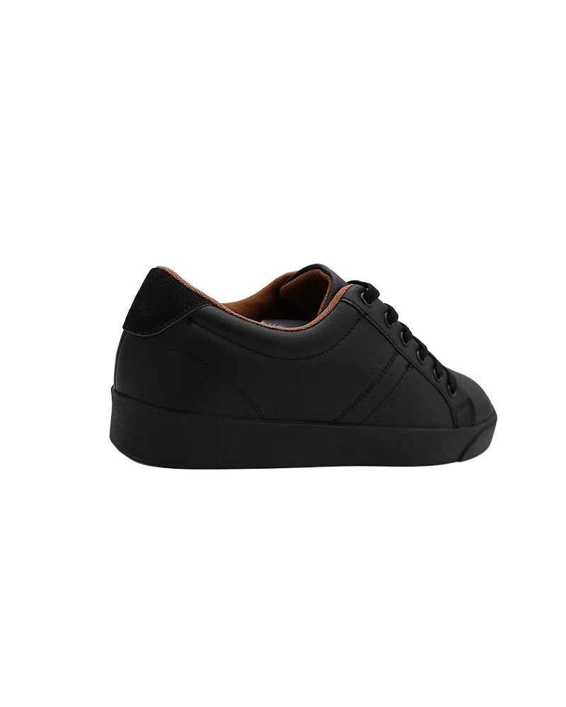 Low Top Black Lace Up Sneaker