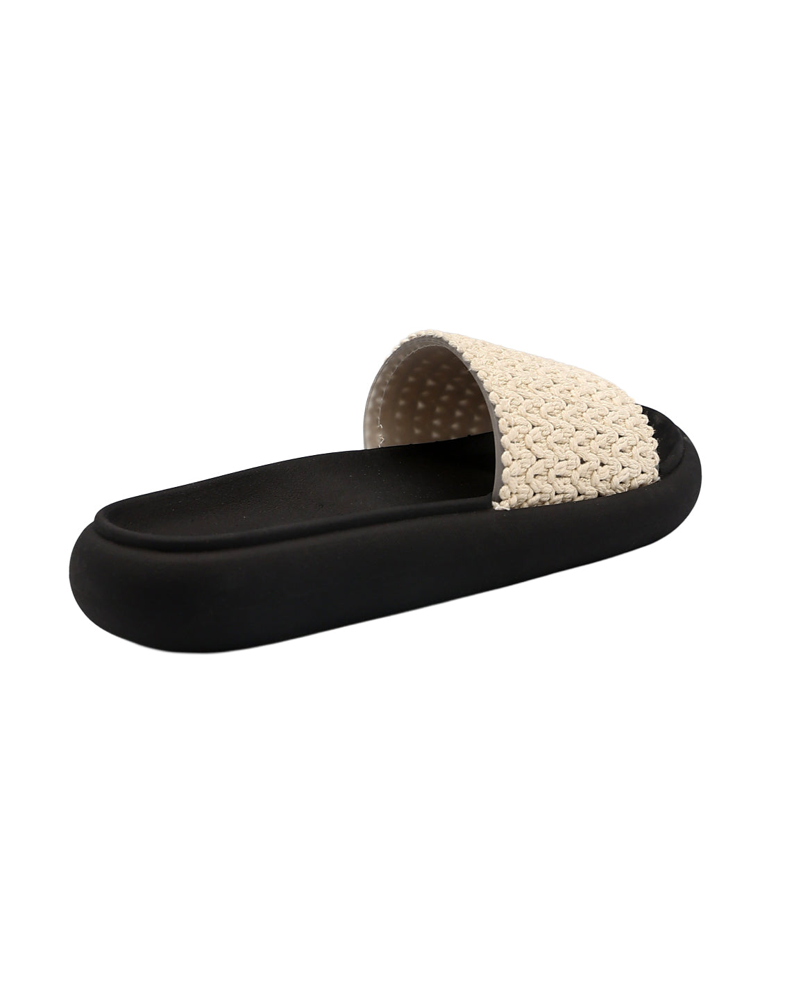 Natural Weave Detail Chunky Mule