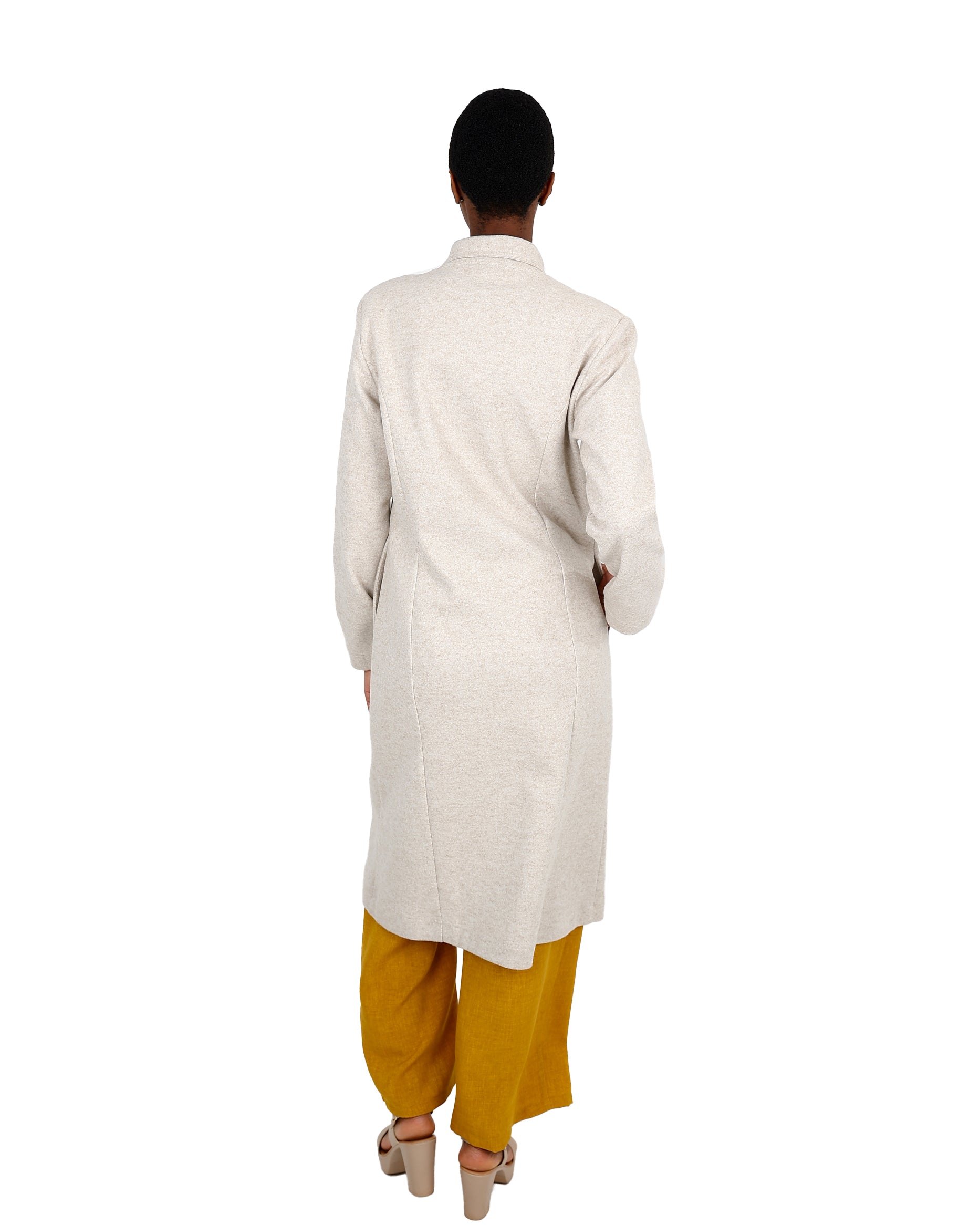 Stone Melton Coat