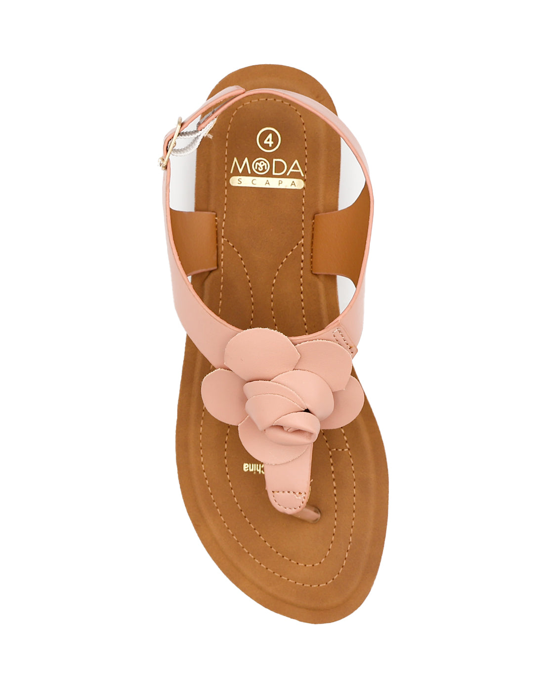 Flower Detail Moulded Thong Sandal