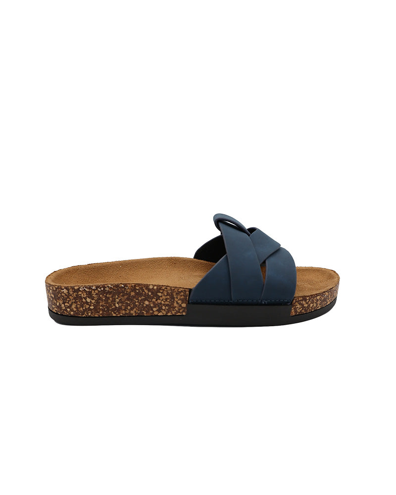 Blue Crossover Strap Detail Slide