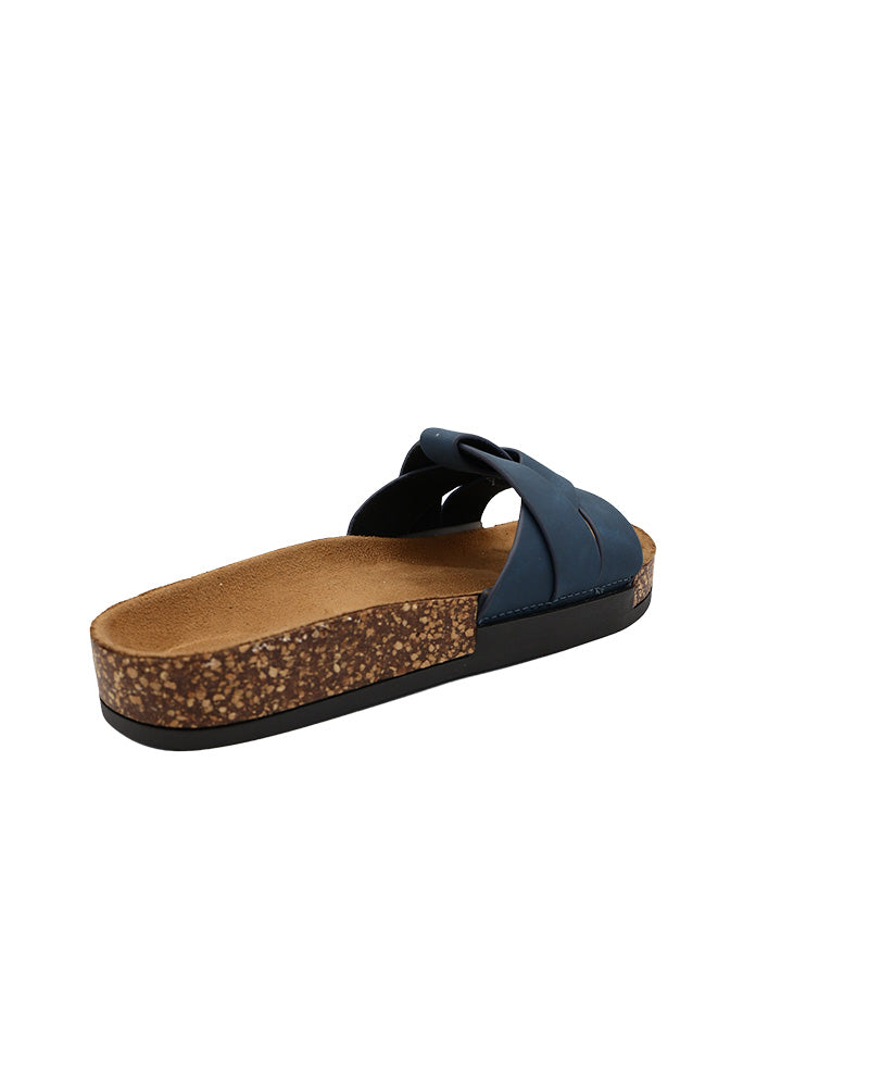 Blue Crossover Strap Detail Slide