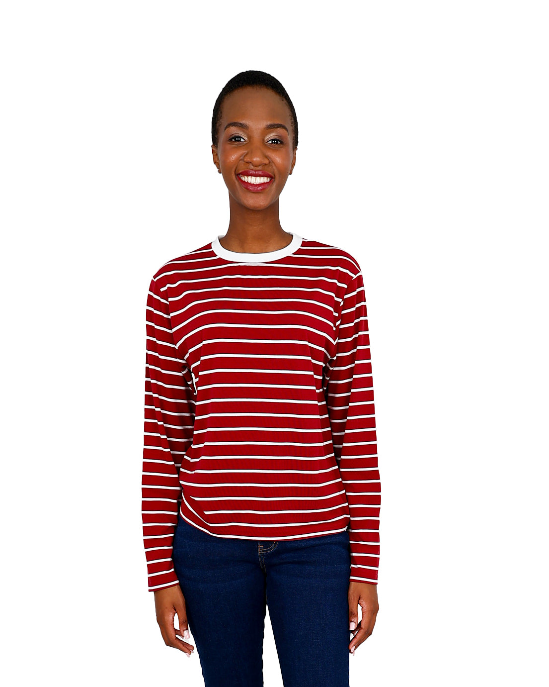 Long Sleeve Red Stripe T-Shirt