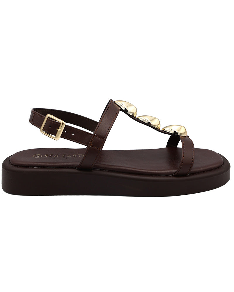 Chocolate Trim Detail T-Bar Flatform